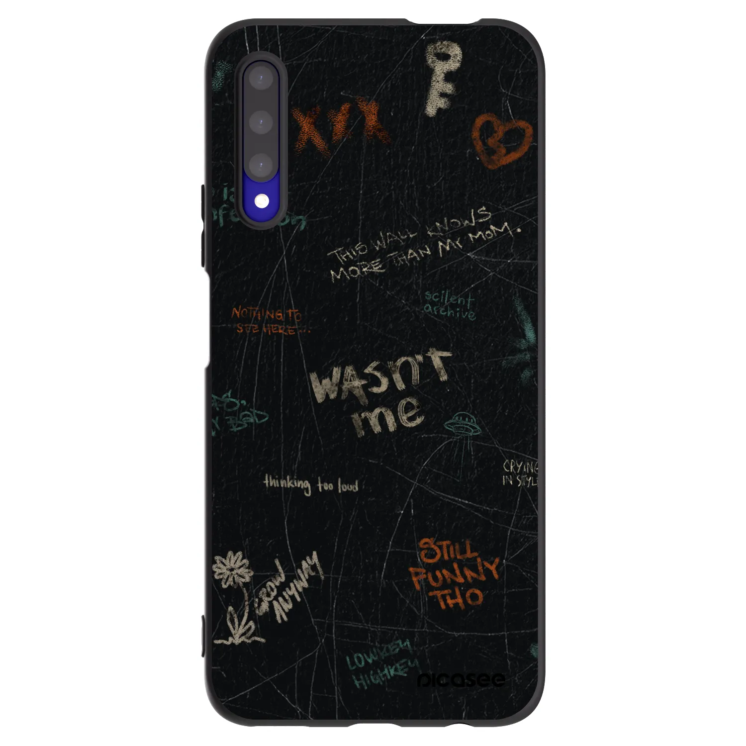 Picasee husă neagră din silicon pentru Honor 9X Pro - CONFESSION