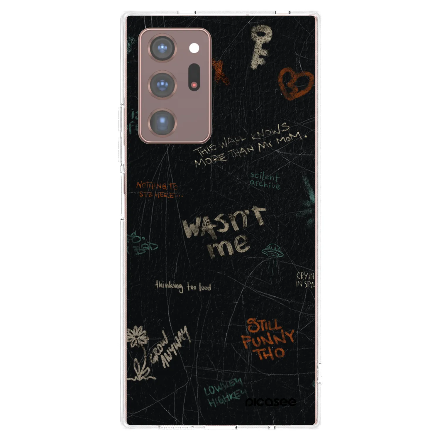 Picasee husă transparentă din silicon pentru Samsung Galaxy Note 20 Ultra - CONFESSION