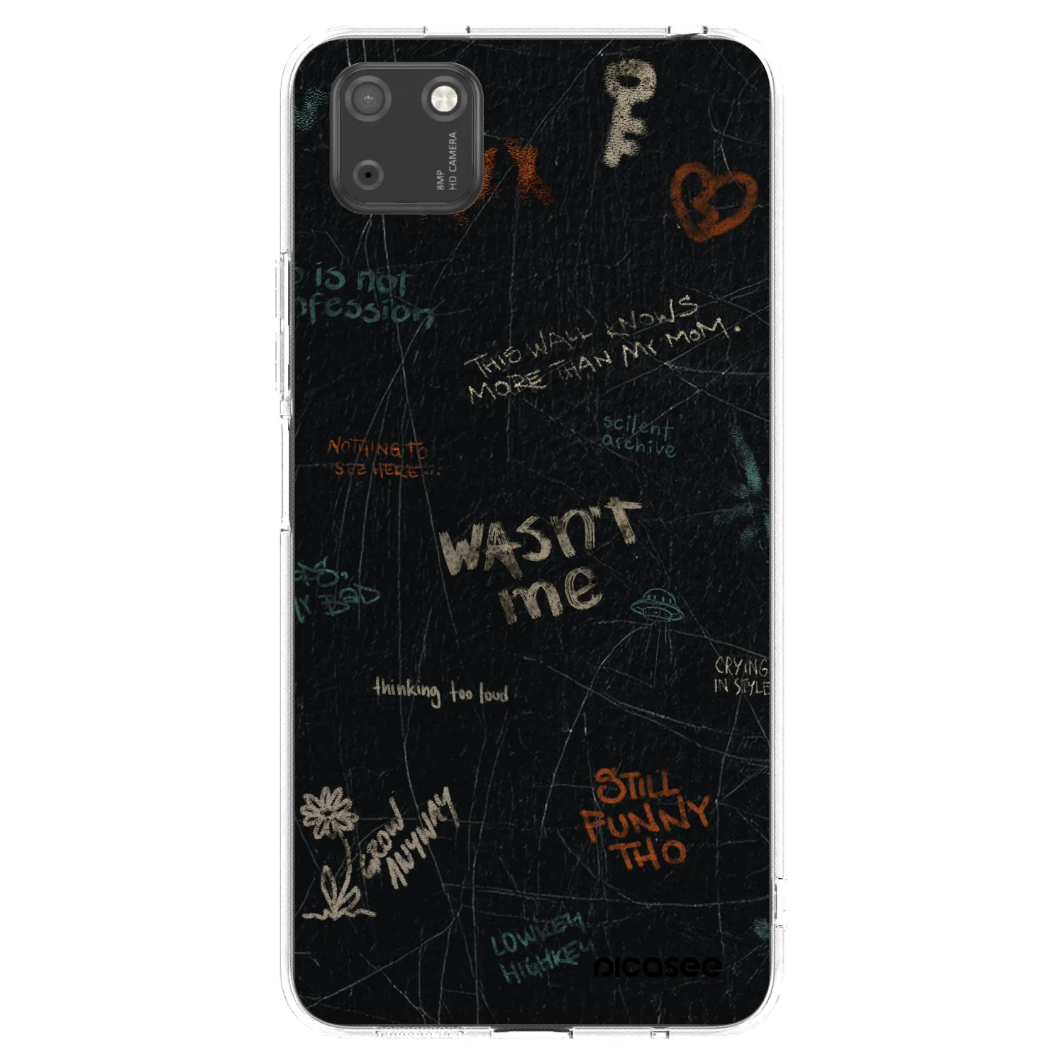 Picasee husă transparentă din silicon pentru Huawei Y5P - CONFESSION