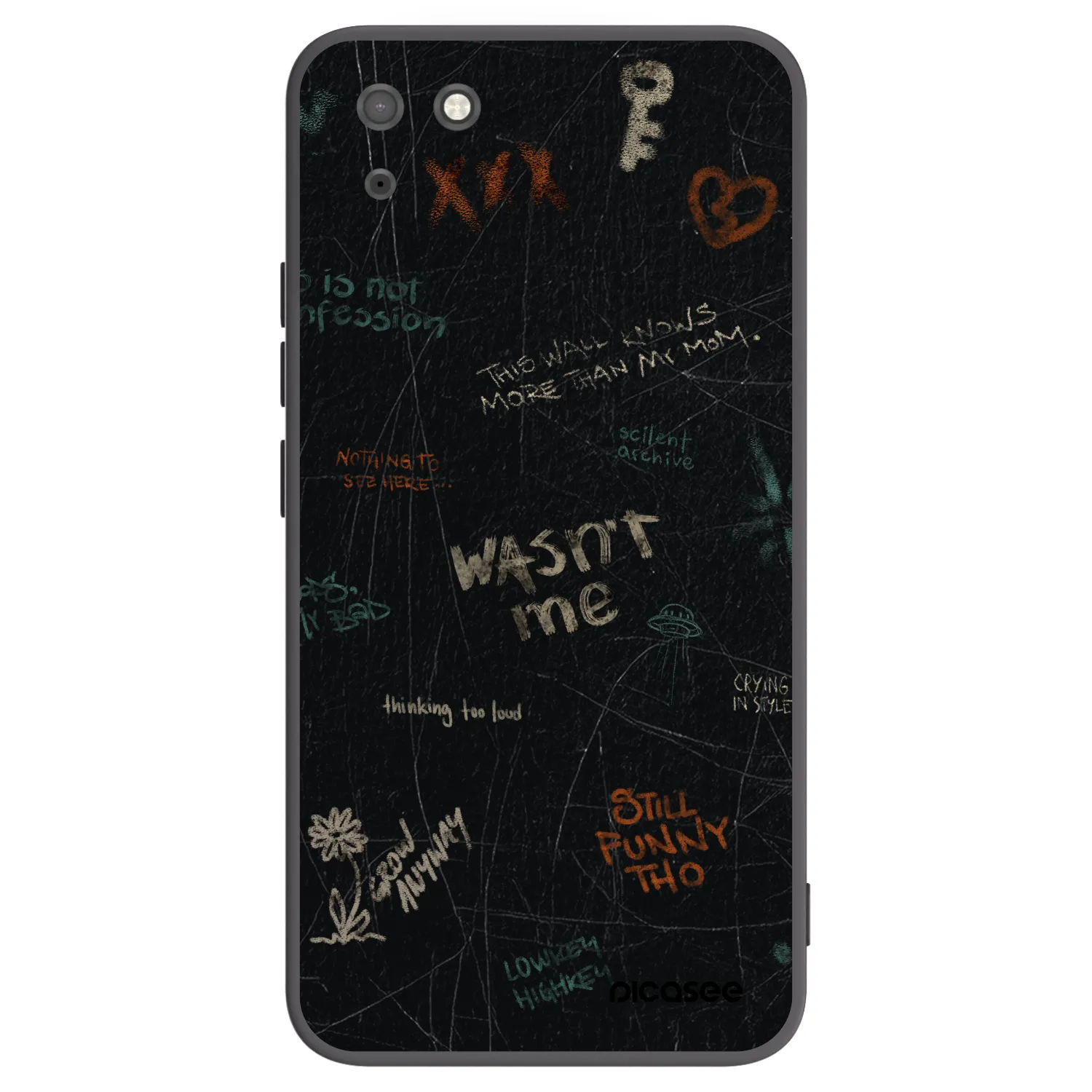 Picasee husă neagră din silicon pentru Huawei Y5P - CONFESSION