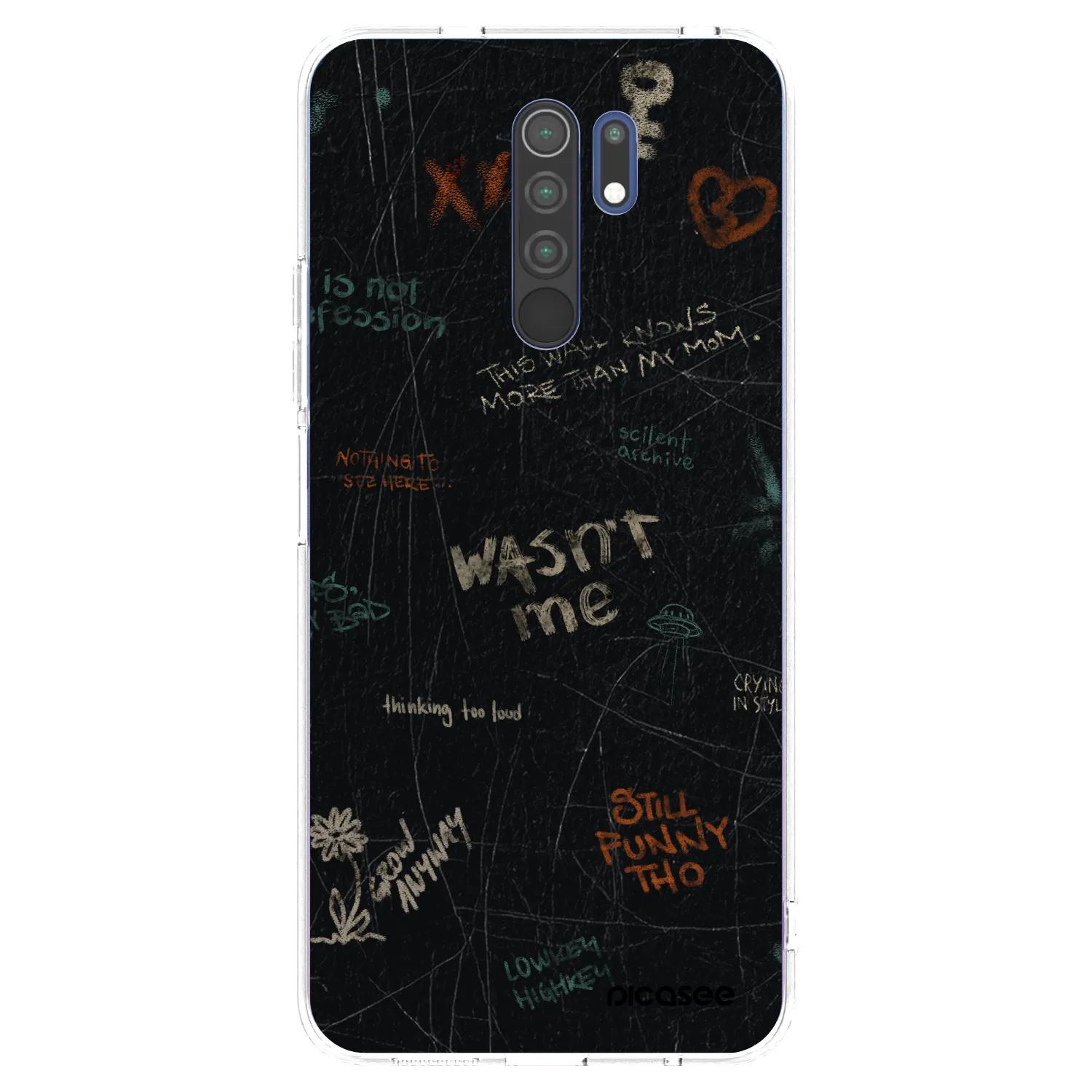 Picasee husă transparentă din silicon pentru Xiaomi Redmi 9 - CONFESSION