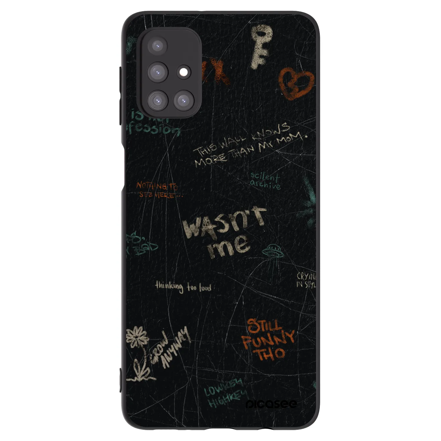 Picasee husă neagră din silicon pentru Samsung Galaxy M31s - CONFESSION