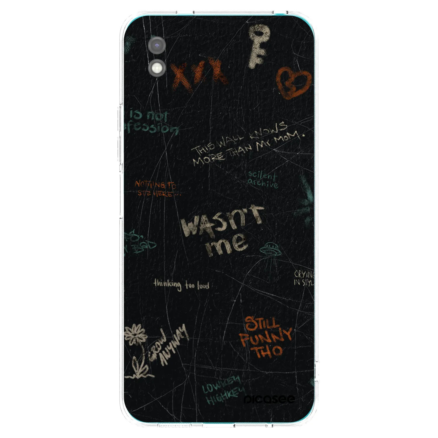 Picasee husă neagră din silicon pentru Xiaomi Redmi 9A - CONFESSION