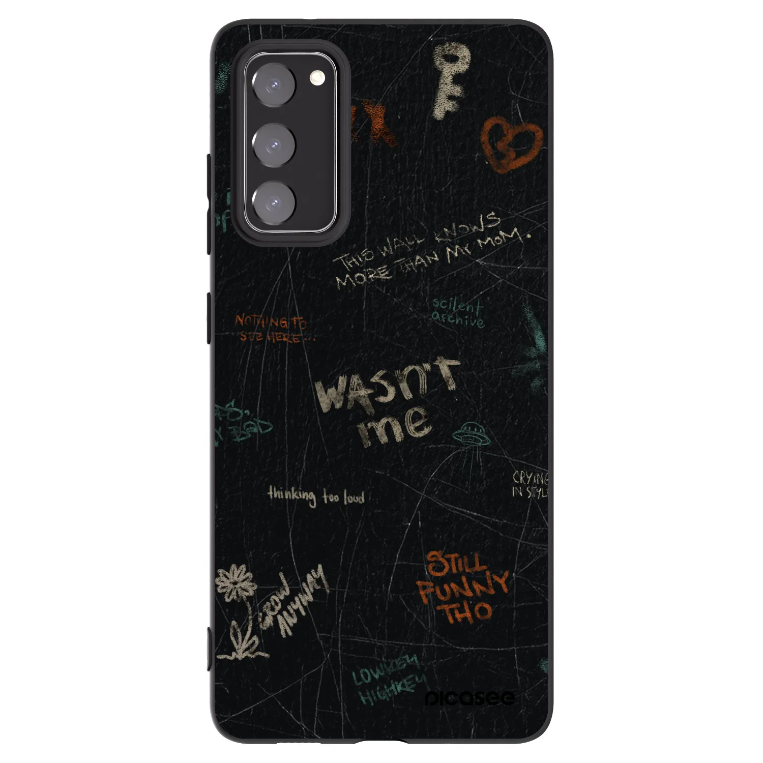 Picasee husă neagră din silicon pentru Samsung Galaxy S20 FE - CONFESSION