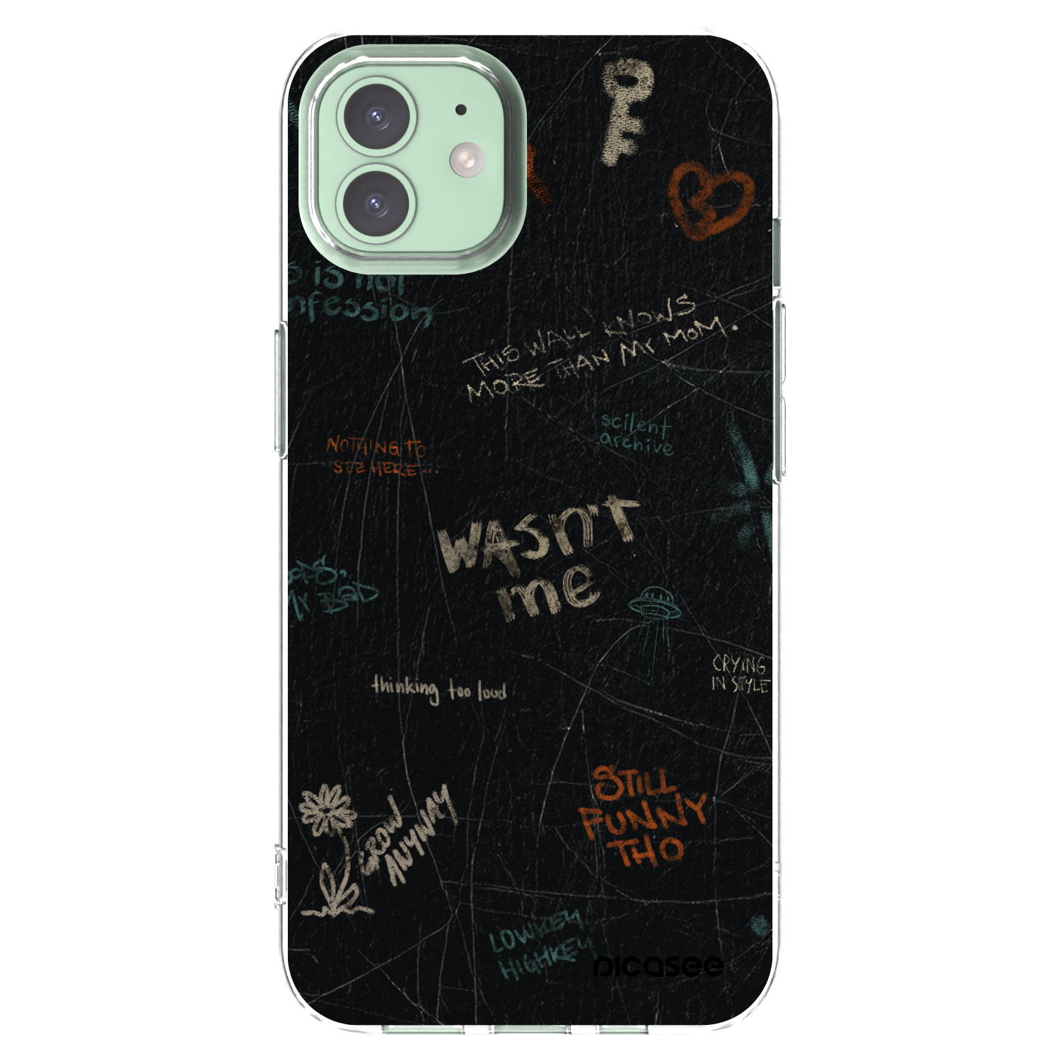 Picasee husă transparentă din silicon pentru Apple iPhone 12 Pro - CONFESSION