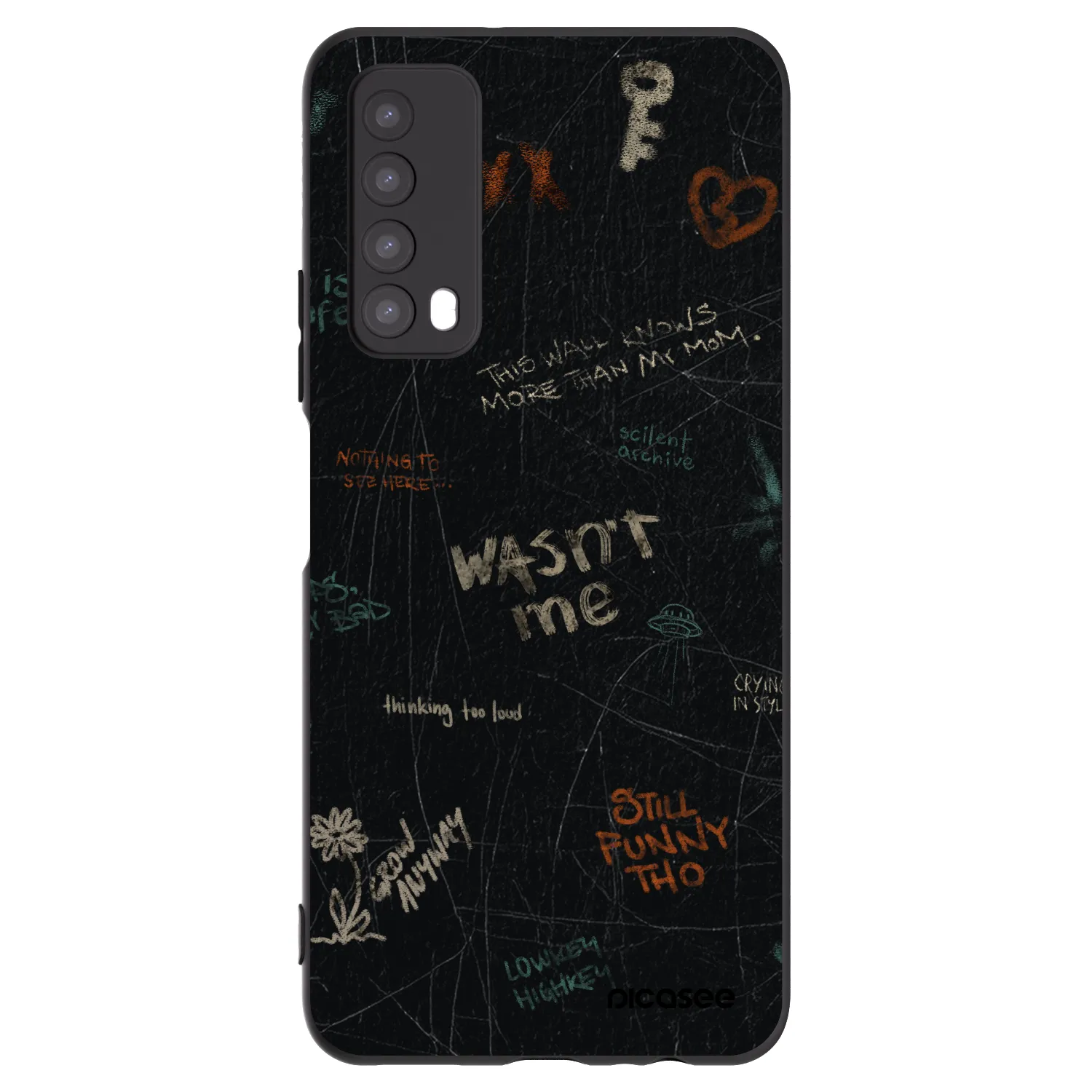 Picasee husă neagră din silicon pentru Huawei P Smart 2021 - CONFESSION
