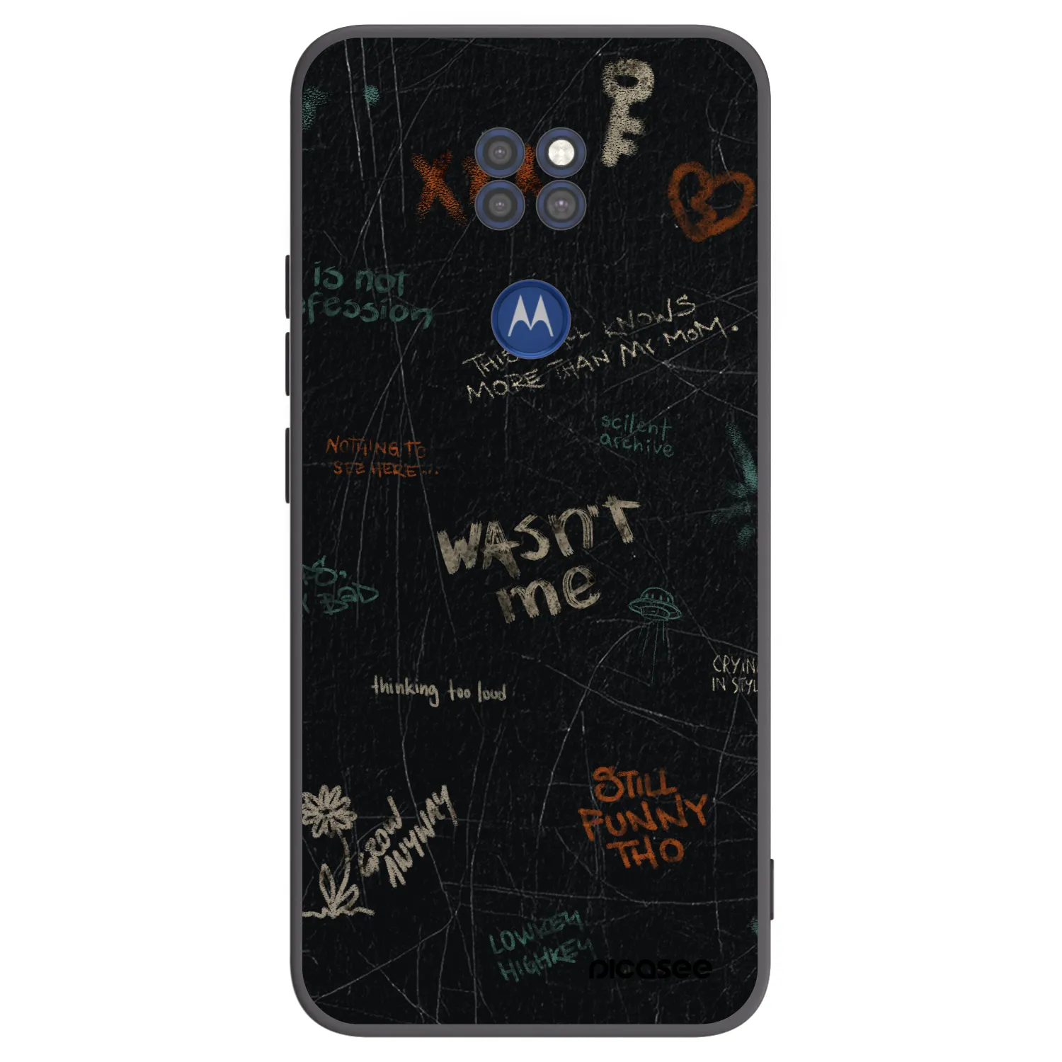Picasee husă neagră din silicon pentru Motorola Moto G9 Play - CONFESSION