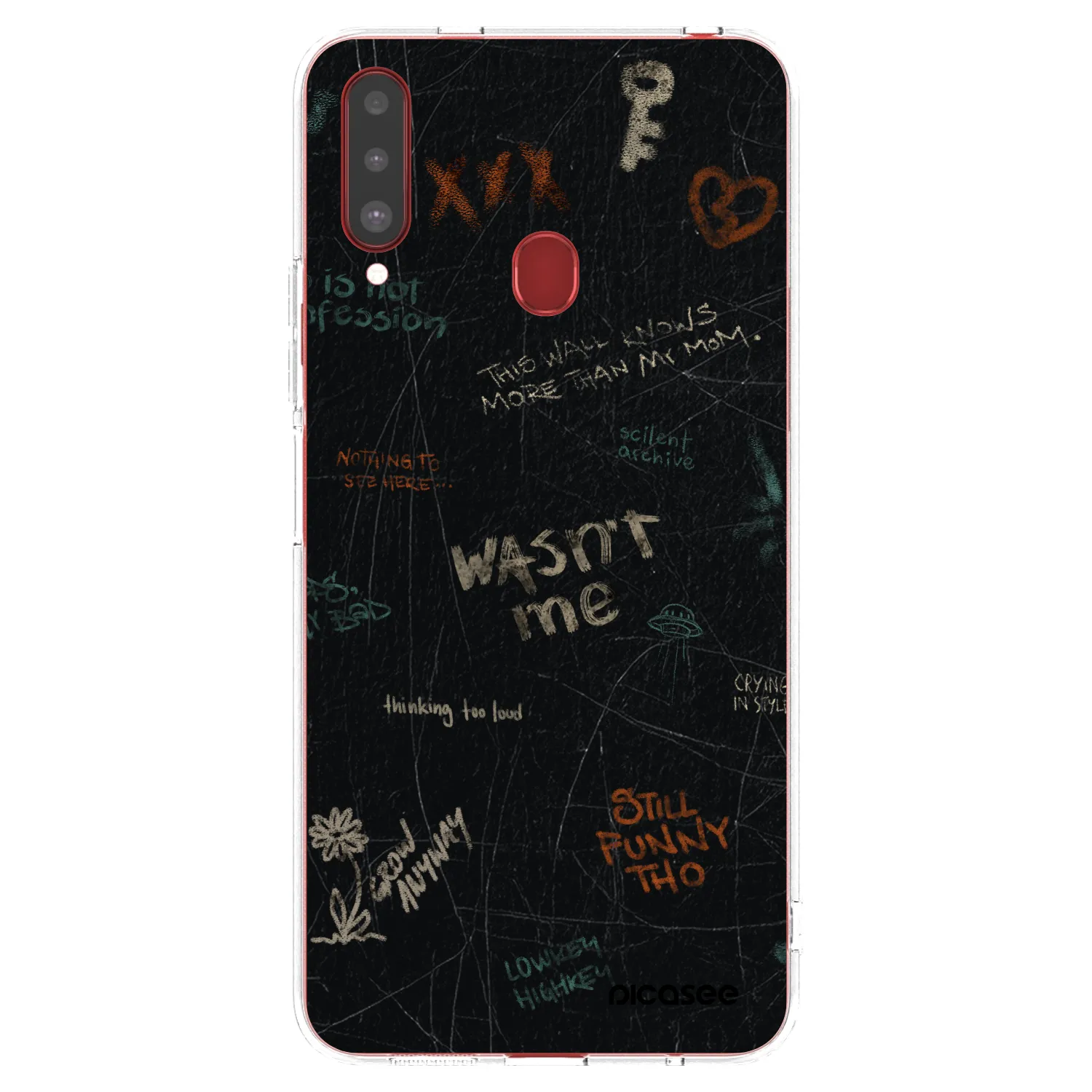 Picasee husă transparentă din silicon pentru Samsung Galaxy A20s - CONFESSION