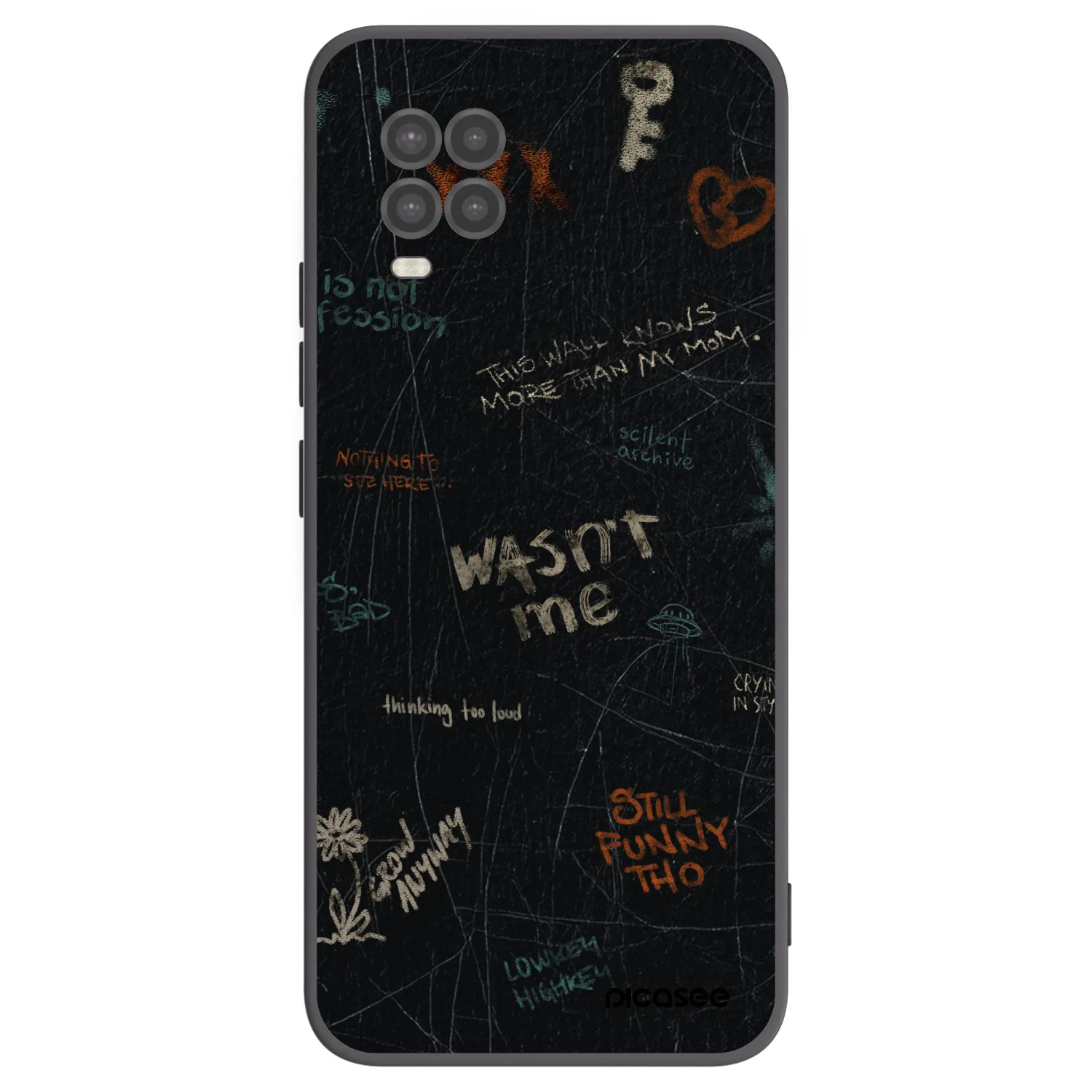 Picasee husă neagră din silicon pentru Xiaomi Mi 10 Lite - CONFESSION