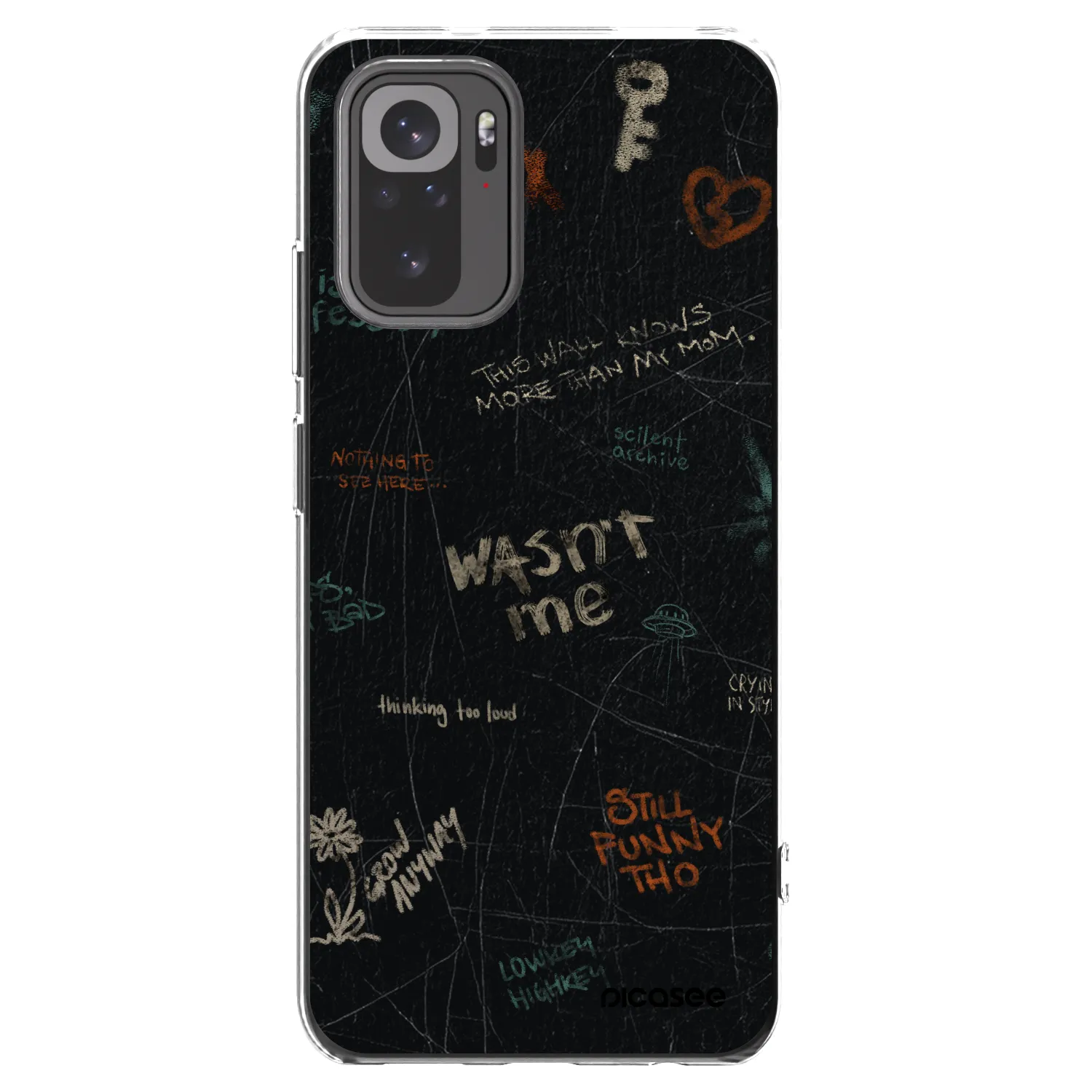 Picasee husă transparentă din silicon pentru Xiaomi Redmi Note 10 - CONFESSION