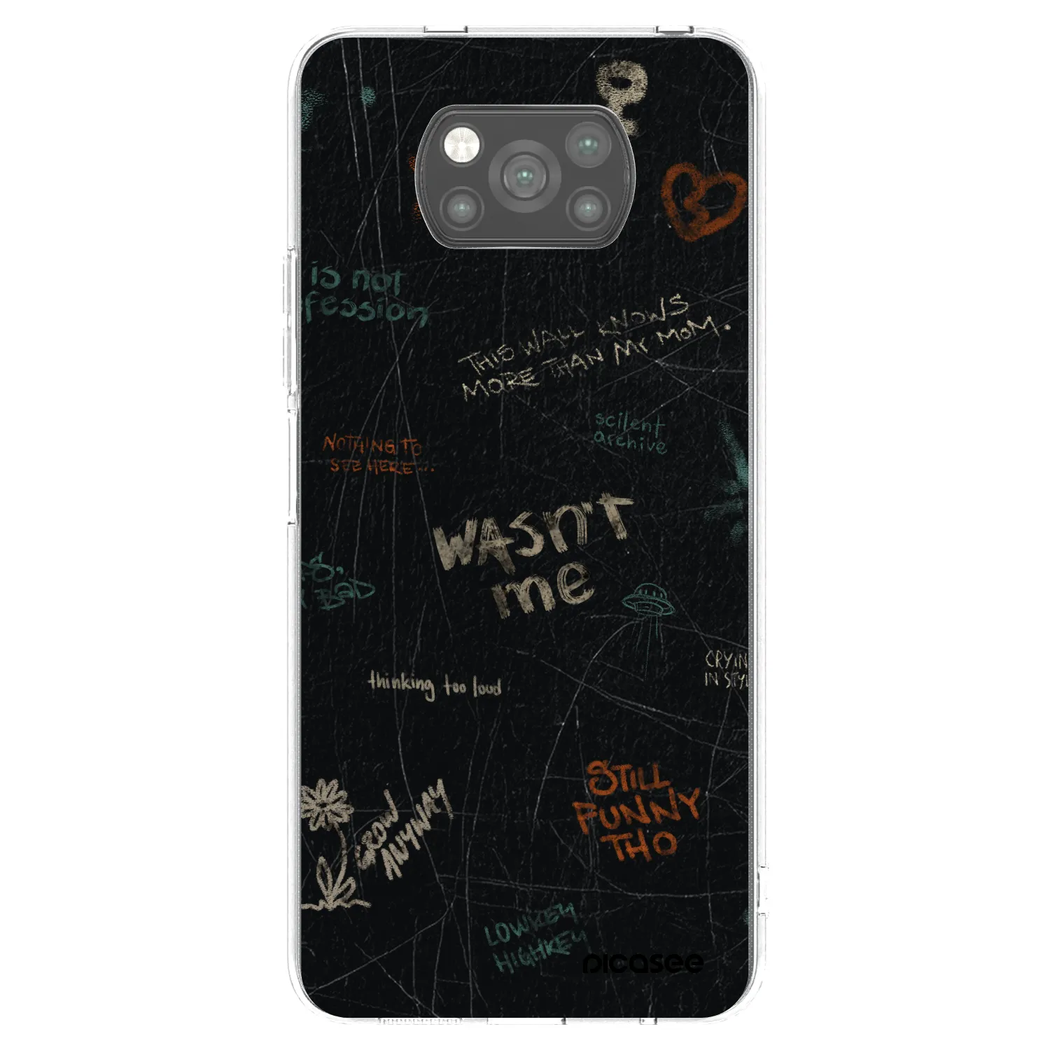 Picasee husă neagră din silicon pentru Xiaomi Poco X3 Pro - CONFESSION