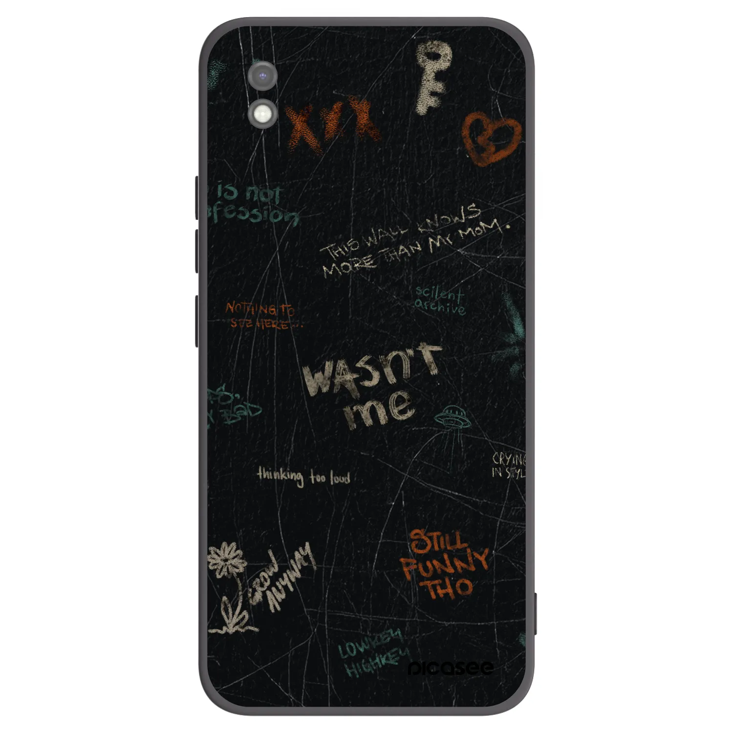 Picasee husă neagră din silicon pentru Xiaomi Redmi 9AT - CONFESSION