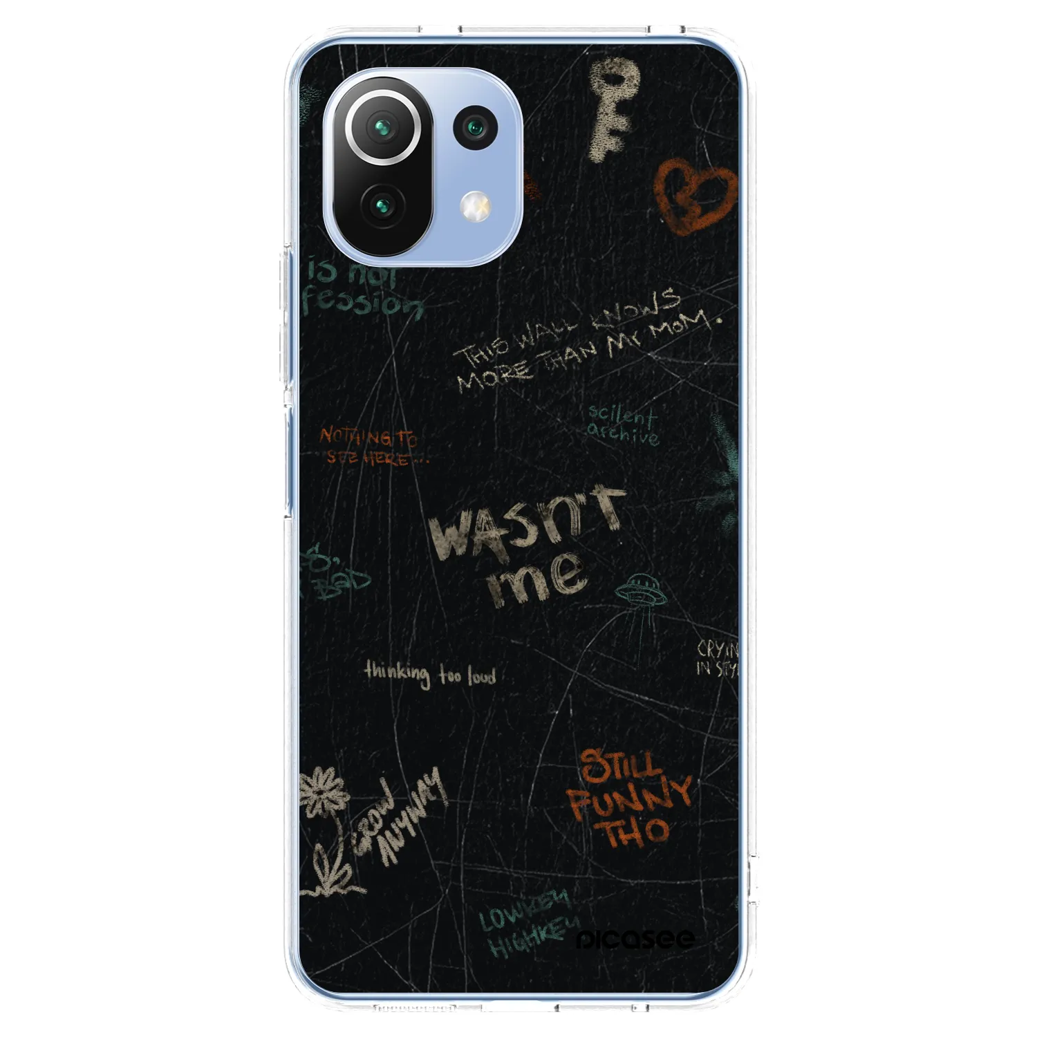 Picasee husă transparentă din silicon pentru Xiaomi Mi 11 Lite - CONFESSION