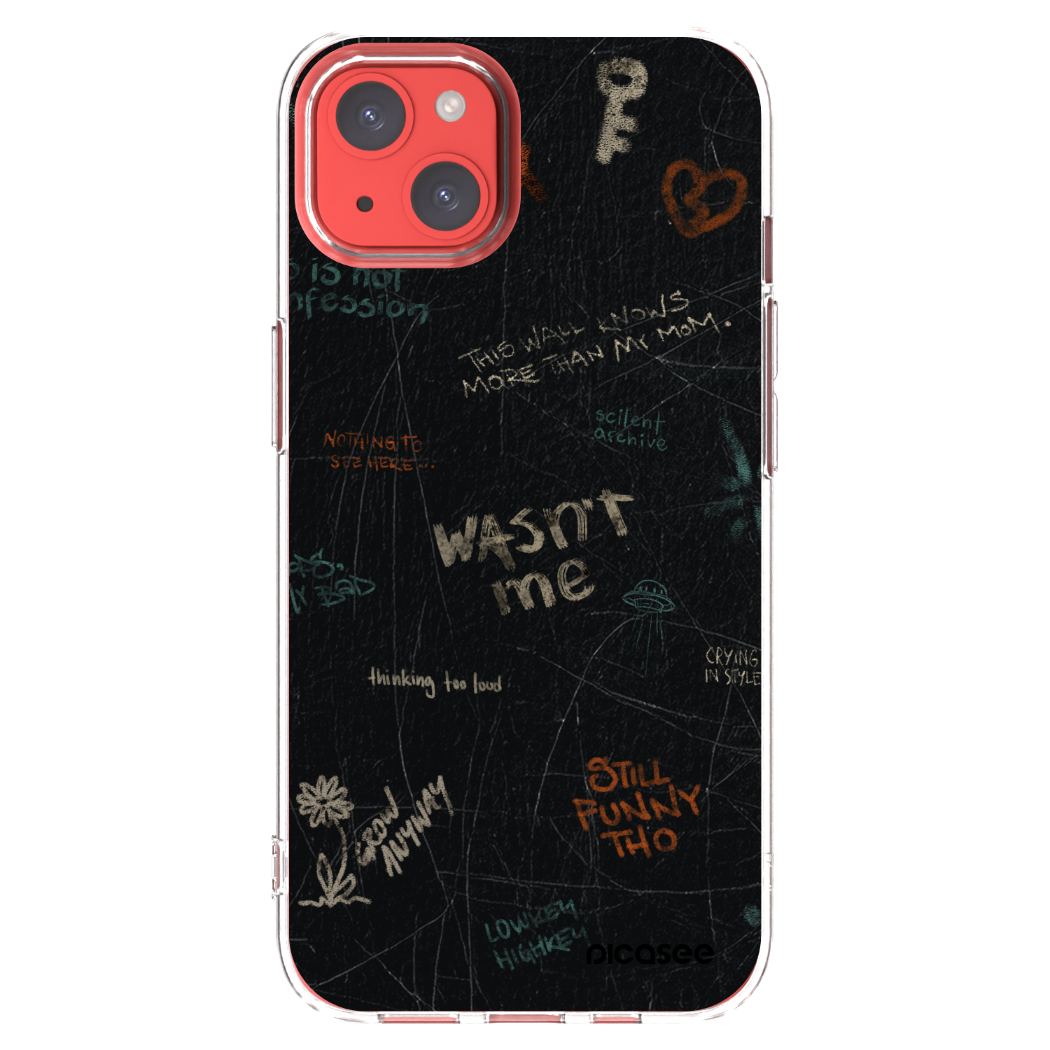 Picasee husă transparentă din silicon pentru Apple iPhone 13 - CONFESSION