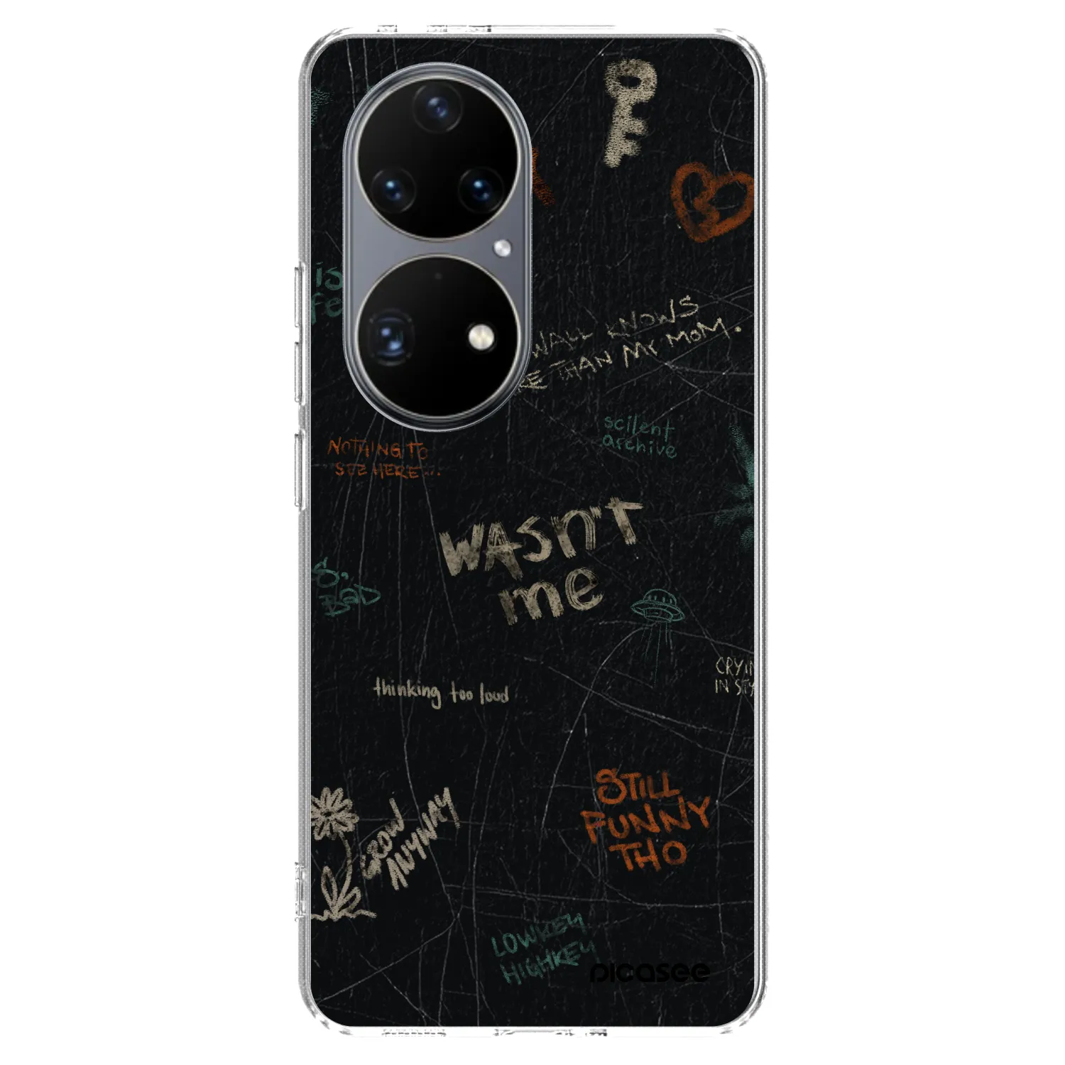 Picasee husă transparentă din silicon pentru Huawei P50 - CONFESSION