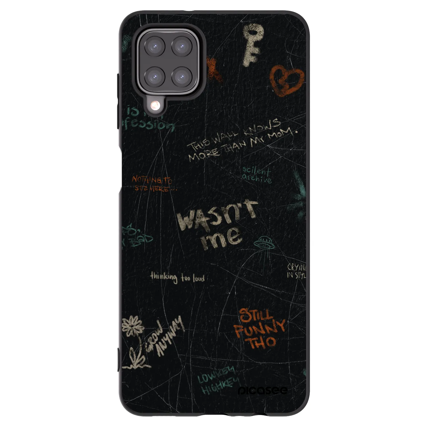 Picasee husă neagră din silicon pentru Samsung Galaxy M12 M127F - CONFESSION