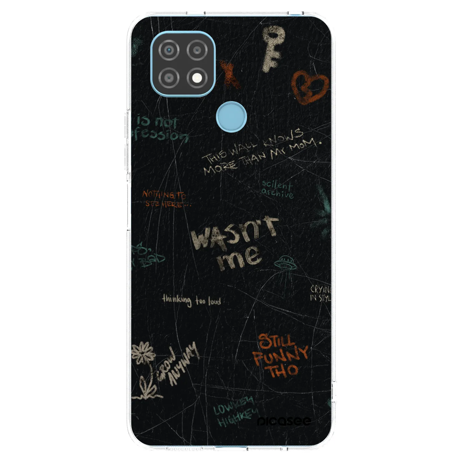 Picasee husă transparentă din silicon pentru Realme C21 - CONFESSION