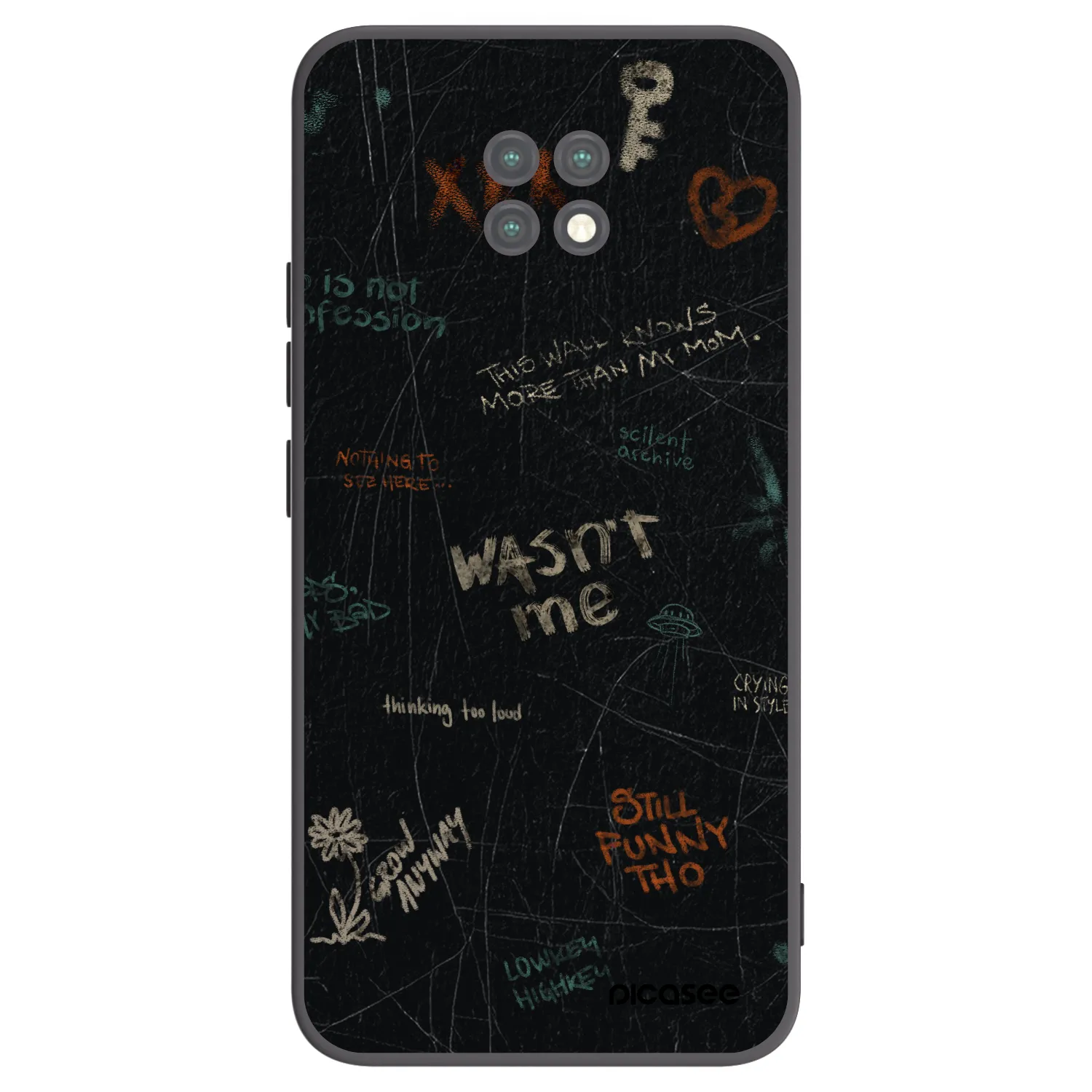 Picasee husă neagră din silicon pentru Xiaomi Redmi Note 9T - CONFESSION