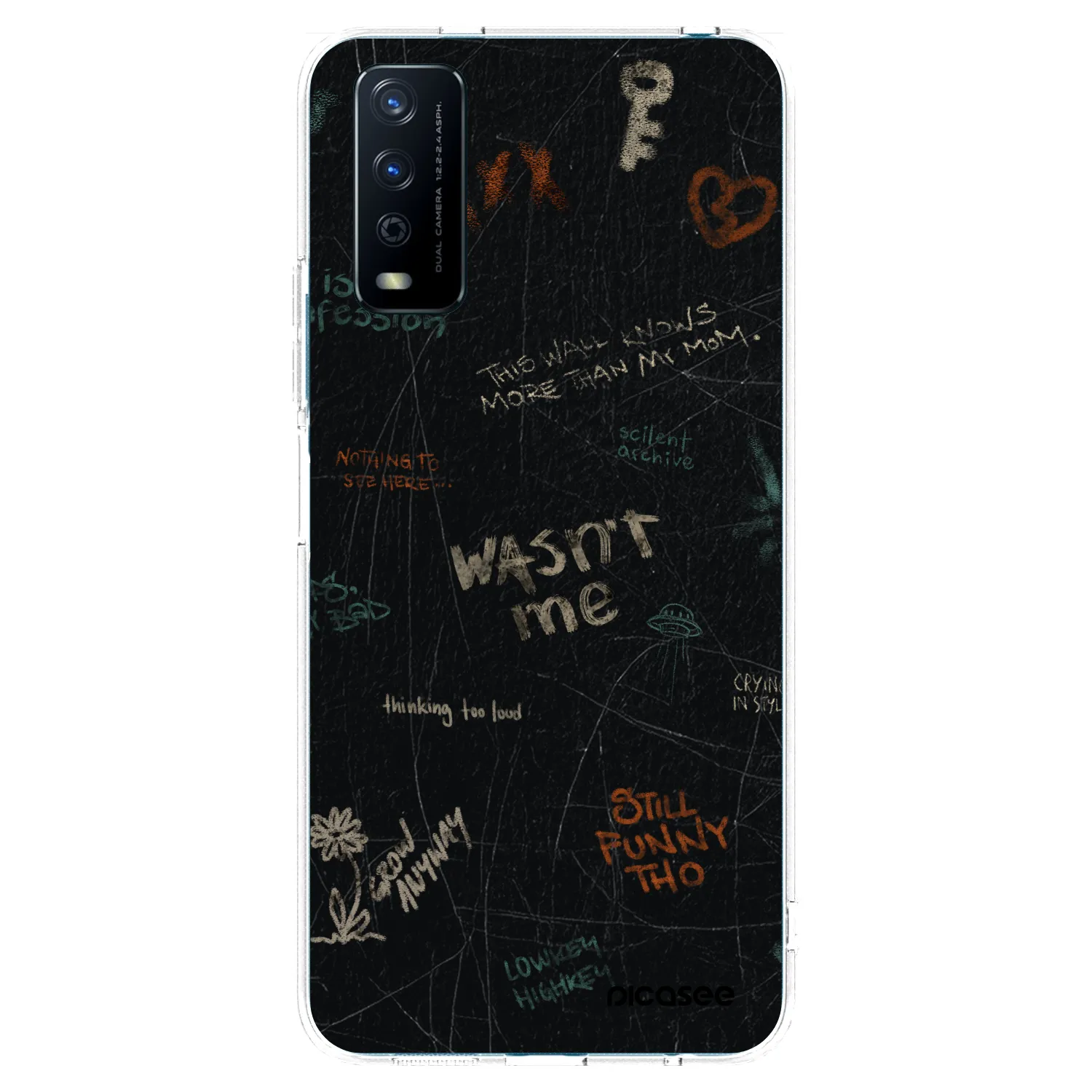 Picasee husă transparentă din silicon pentru Vivo Y11s - CONFESSION