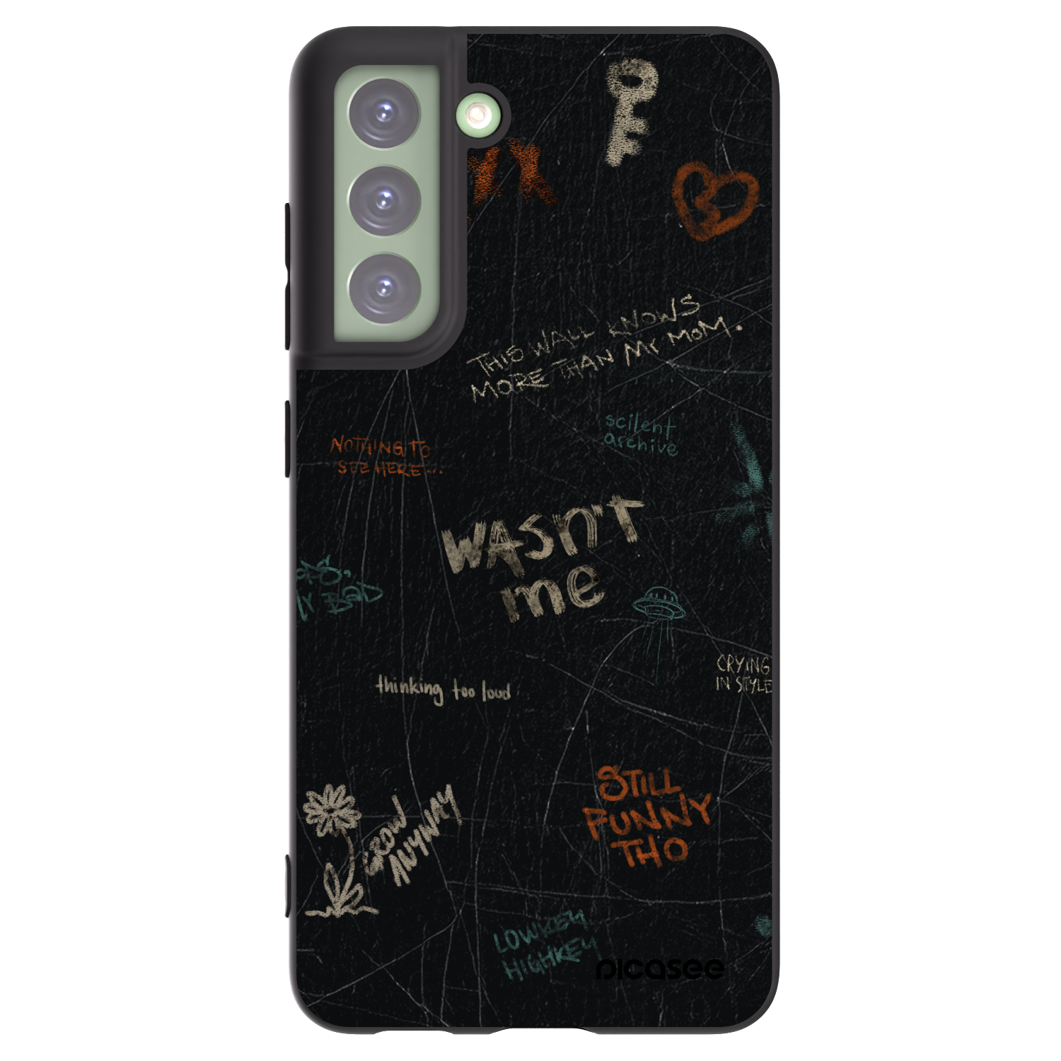 Picasee husă neagră din silicon pentru Samsung Galaxy S21 FE 5G - CONFESSION