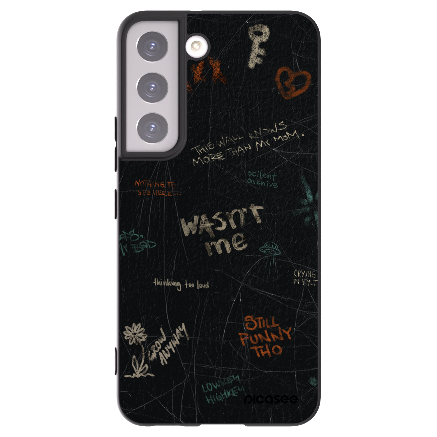 Picasee husă neagră din silicon pentru Samsung Galaxy S22 5G - CONFESSION