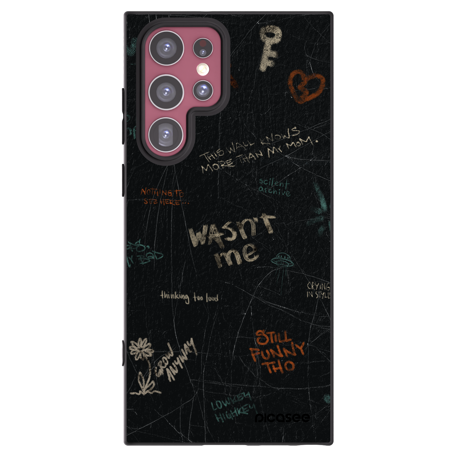 Picasee husă neagră din silicon pentru Samsung Galaxy S22 Ultra 5G - CONFESSION
