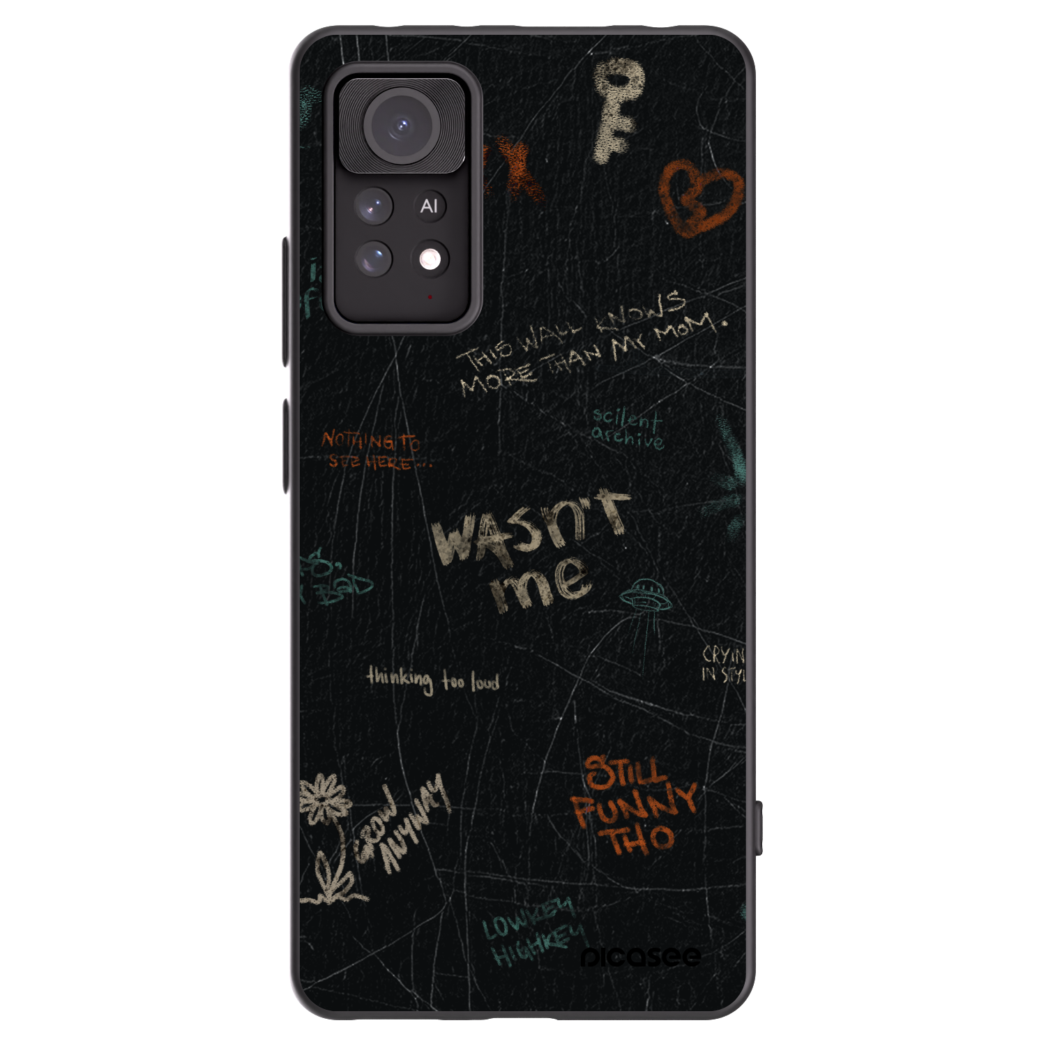 Picasee husă neagră din silicon pentru Xiaomi Redmi Note 11 Pro - CONFESSION