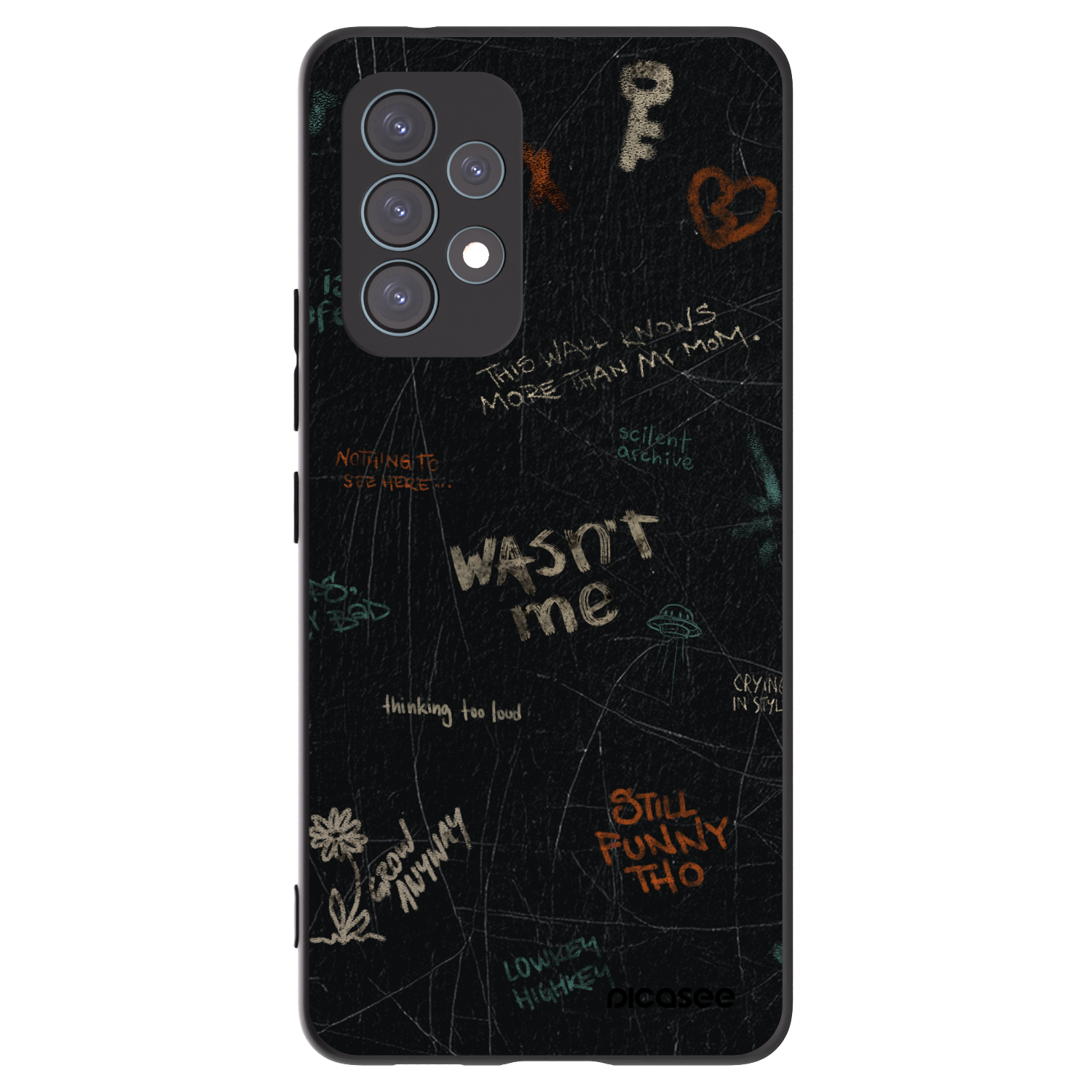 Picasee husă neagră din silicon pentru Samsung Galaxy A53 5G A536 - CONFESSION