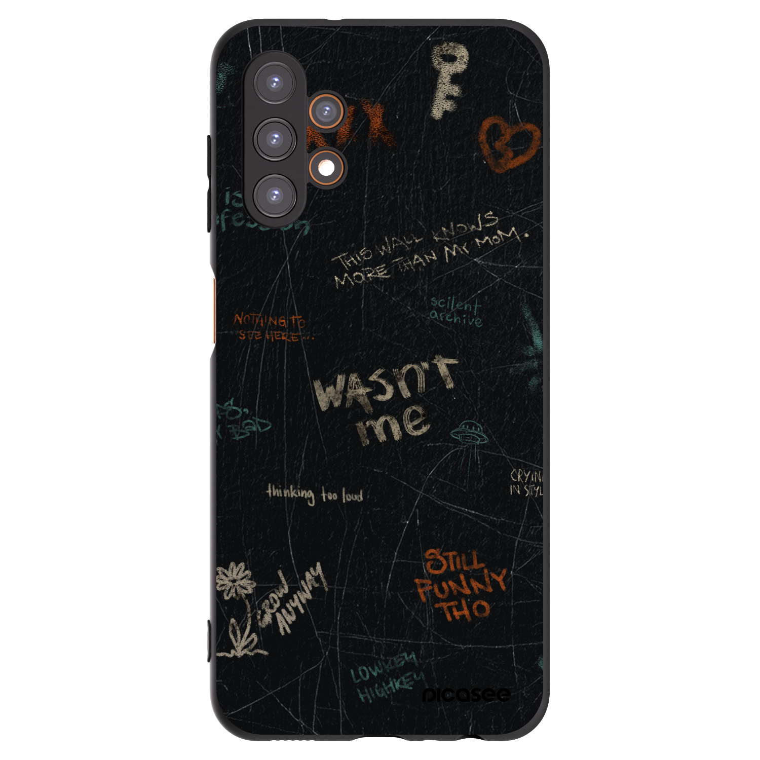 Picasee husă neagră din silicon pentru Samsung Galaxy A13 4G A135 - CONFESSION