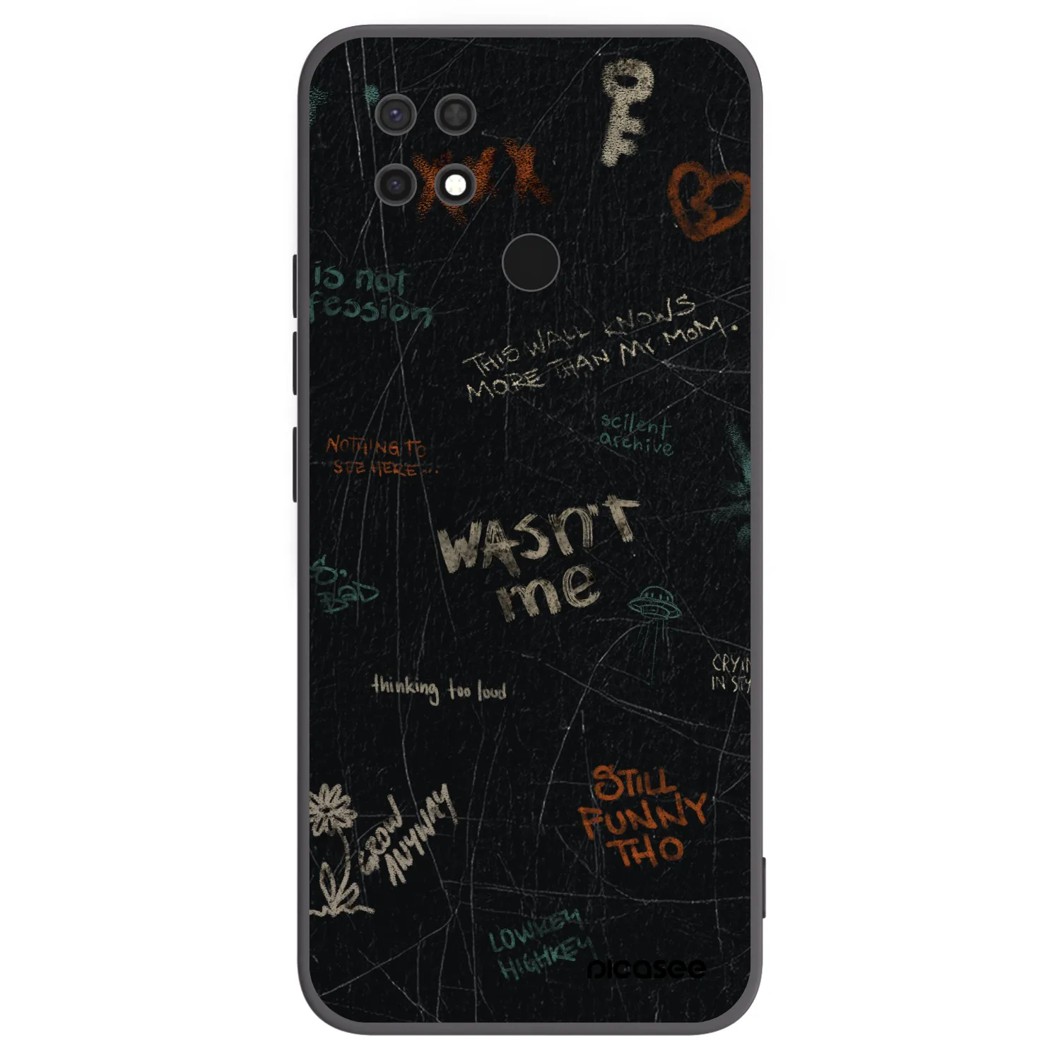 Picasee husă neagră din silicon pentru Xiaomi Redmi 10C - CONFESSION