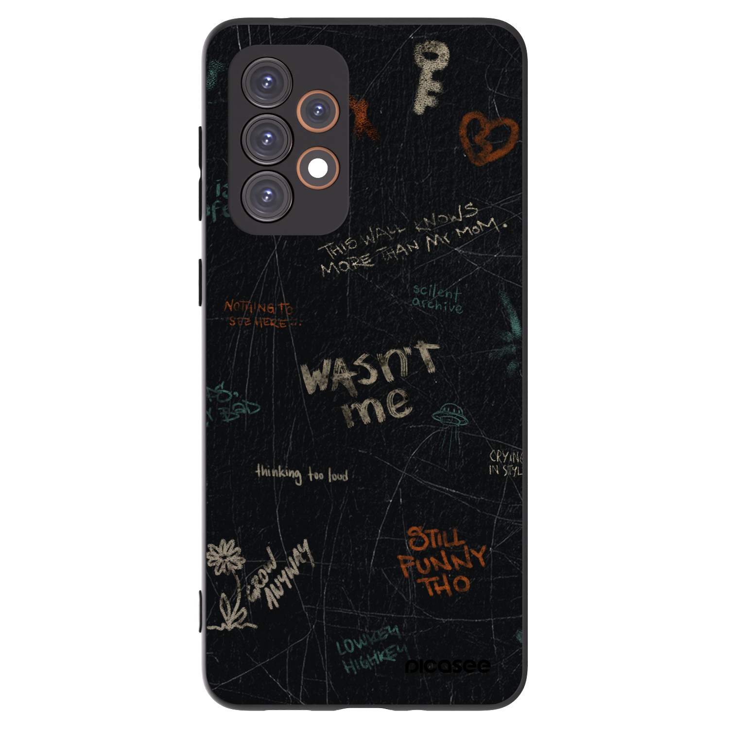 Picasee husă neagră din silicon pentru Samsung Galaxy A33 5G A336 - CONFESSION