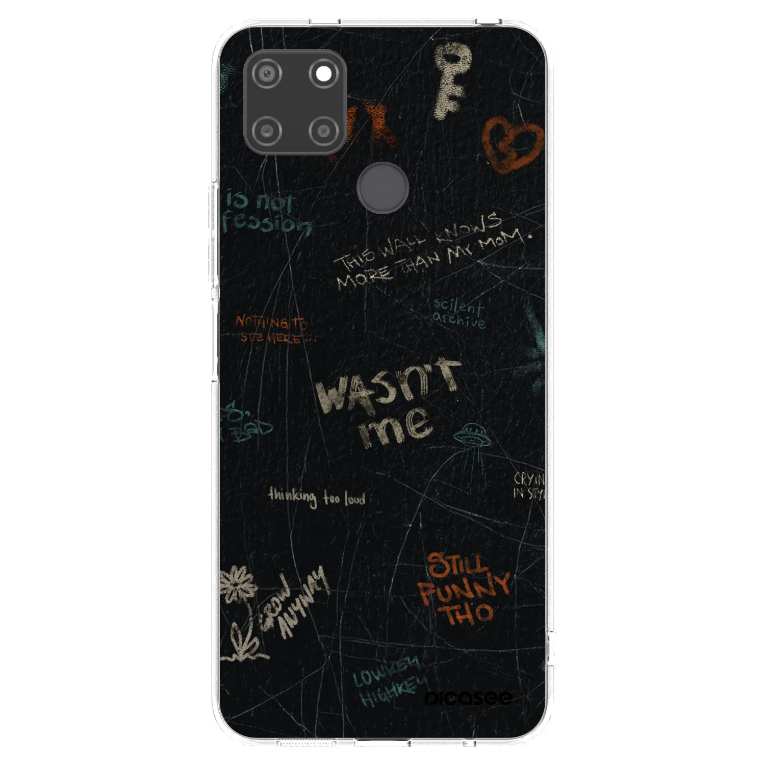 Picasee husă transparentă din silicon pentru Realme C21Y - CONFESSION