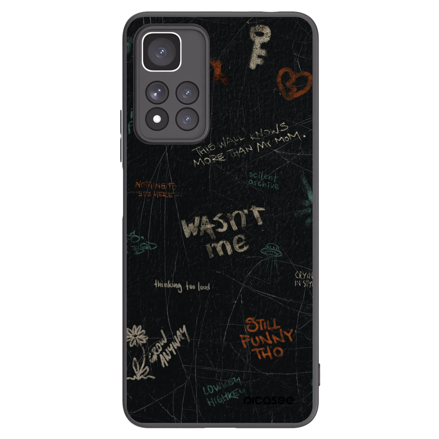 Picasee husă neagră din silicon pentru Xiaomi Redmi Note 11 Pro+ 5G - CONFESSION