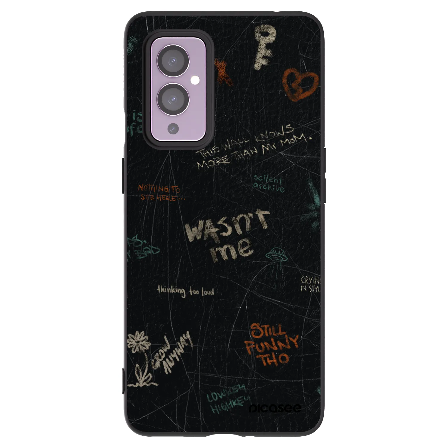 Picasee husă neagră din silicon pentru OnePlus 9 - CONFESSION