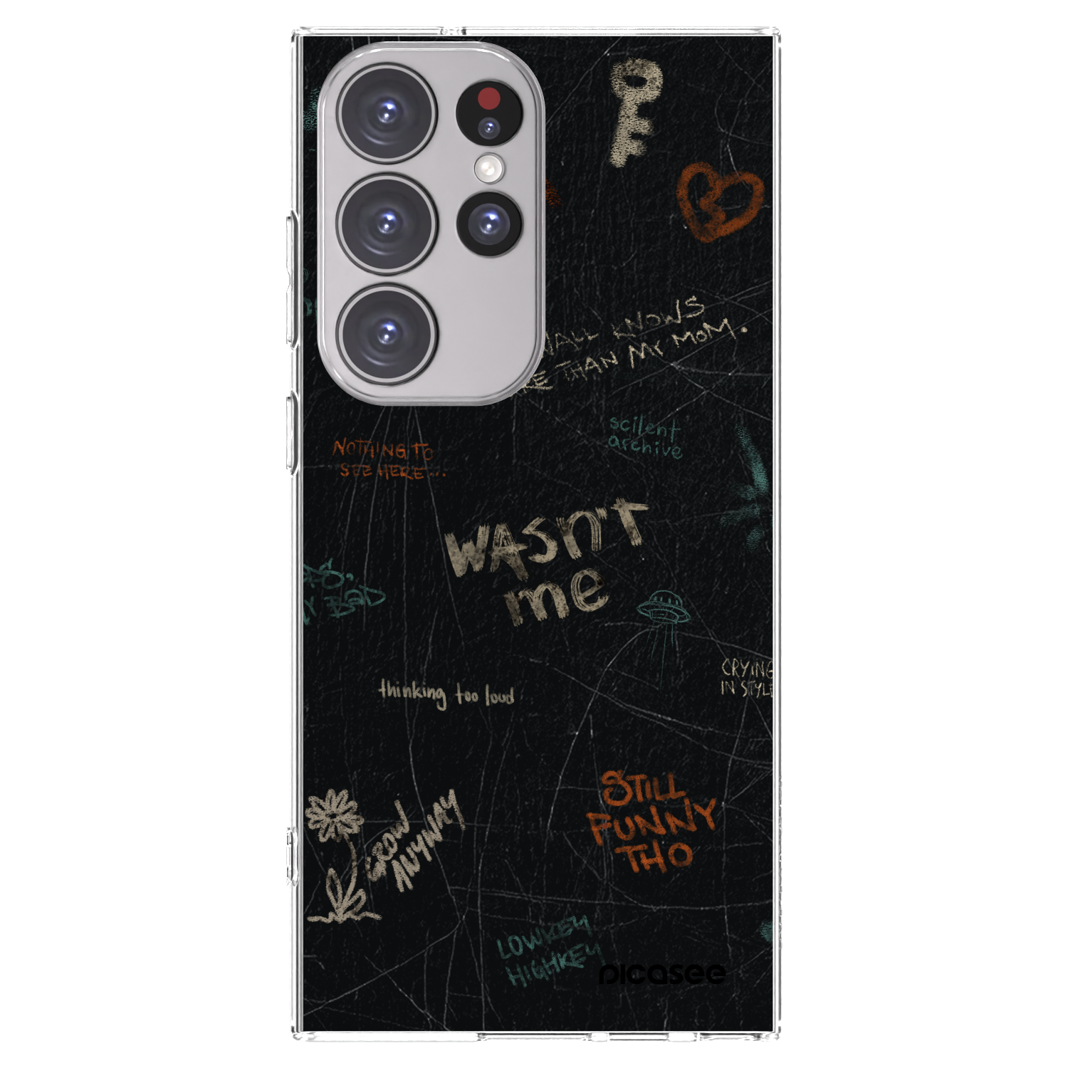 Picasee husă transparentă din silicon pentru Samsung Galaxy S23 Ultra 5G - CONFESSION