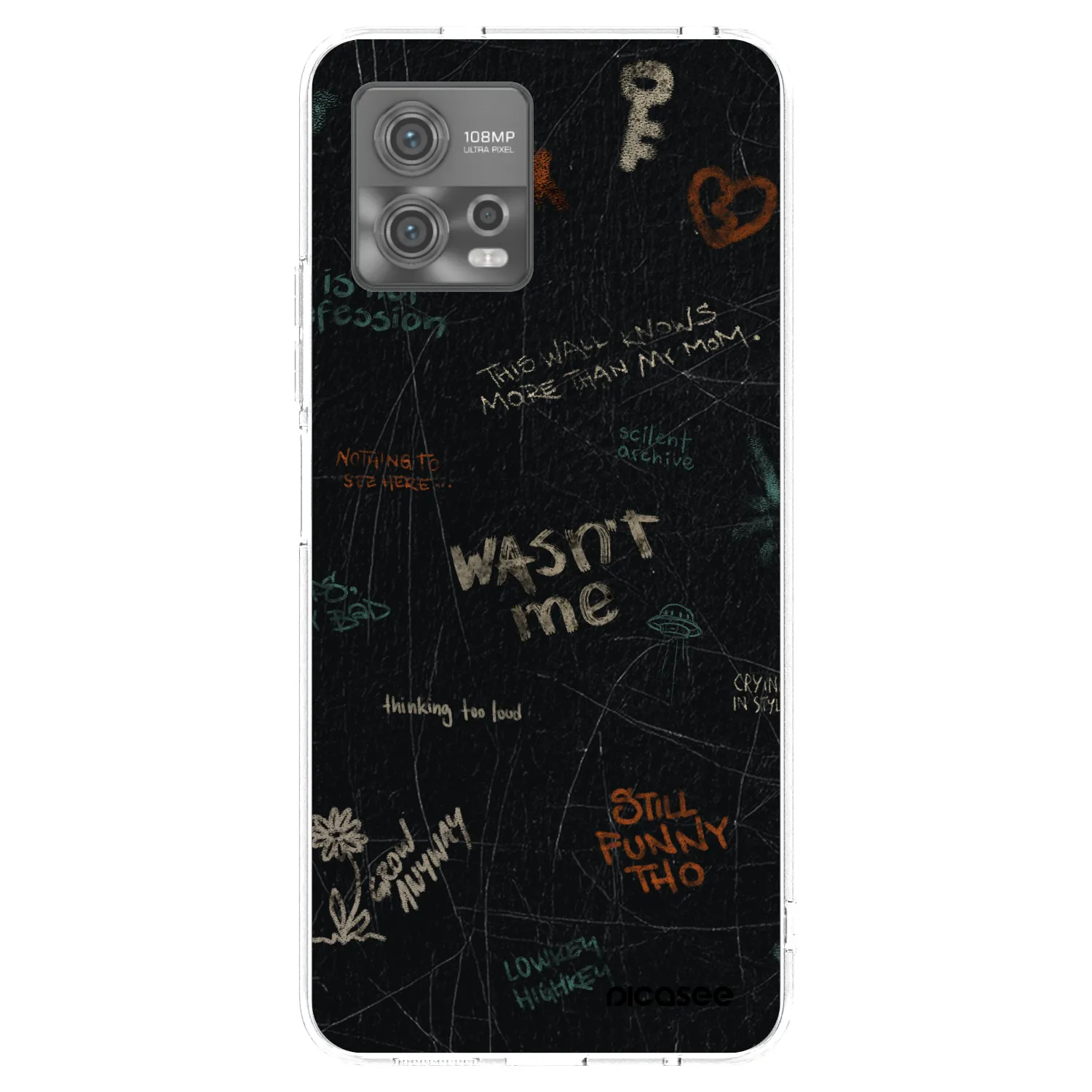 Picasee husă transparentă din silicon pentru Motorola Moto G72 - CONFESSION