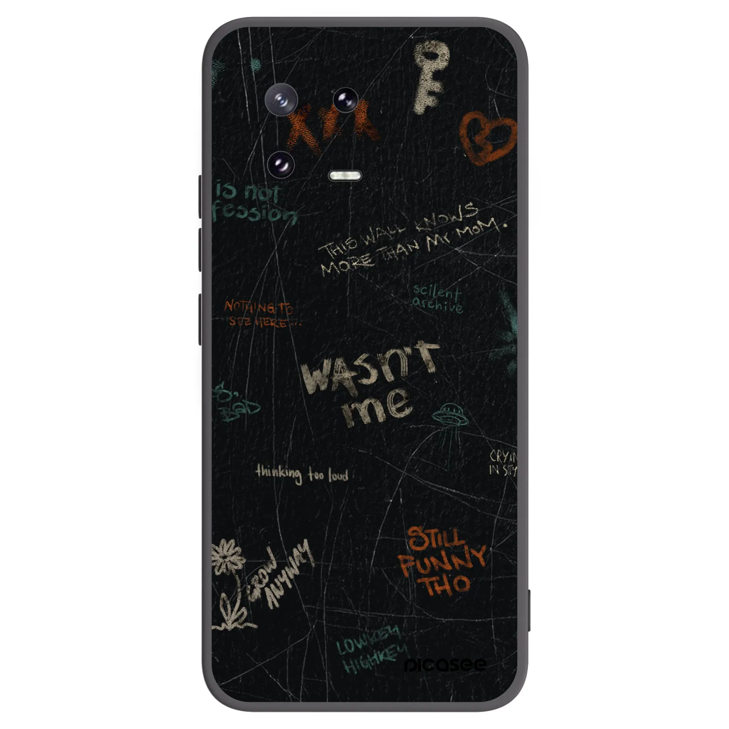 Picasee husă neagră din silicon pentru Xiaomi 13 Pro - CONFESSION