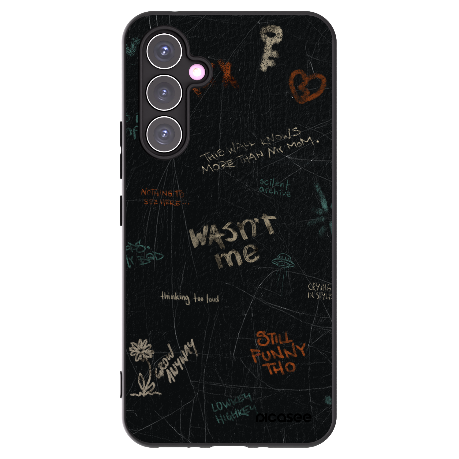 Picasee husă neagră din silicon pentru Samsung Galaxy A54 5G A546B - CONFESSION
