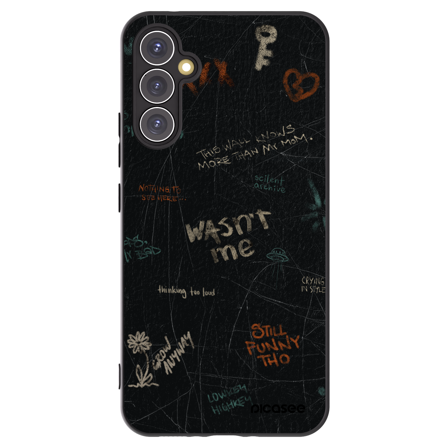 Picasee husă neagră din silicon pentru Samsung Galaxy A34 5G A346B - CONFESSION