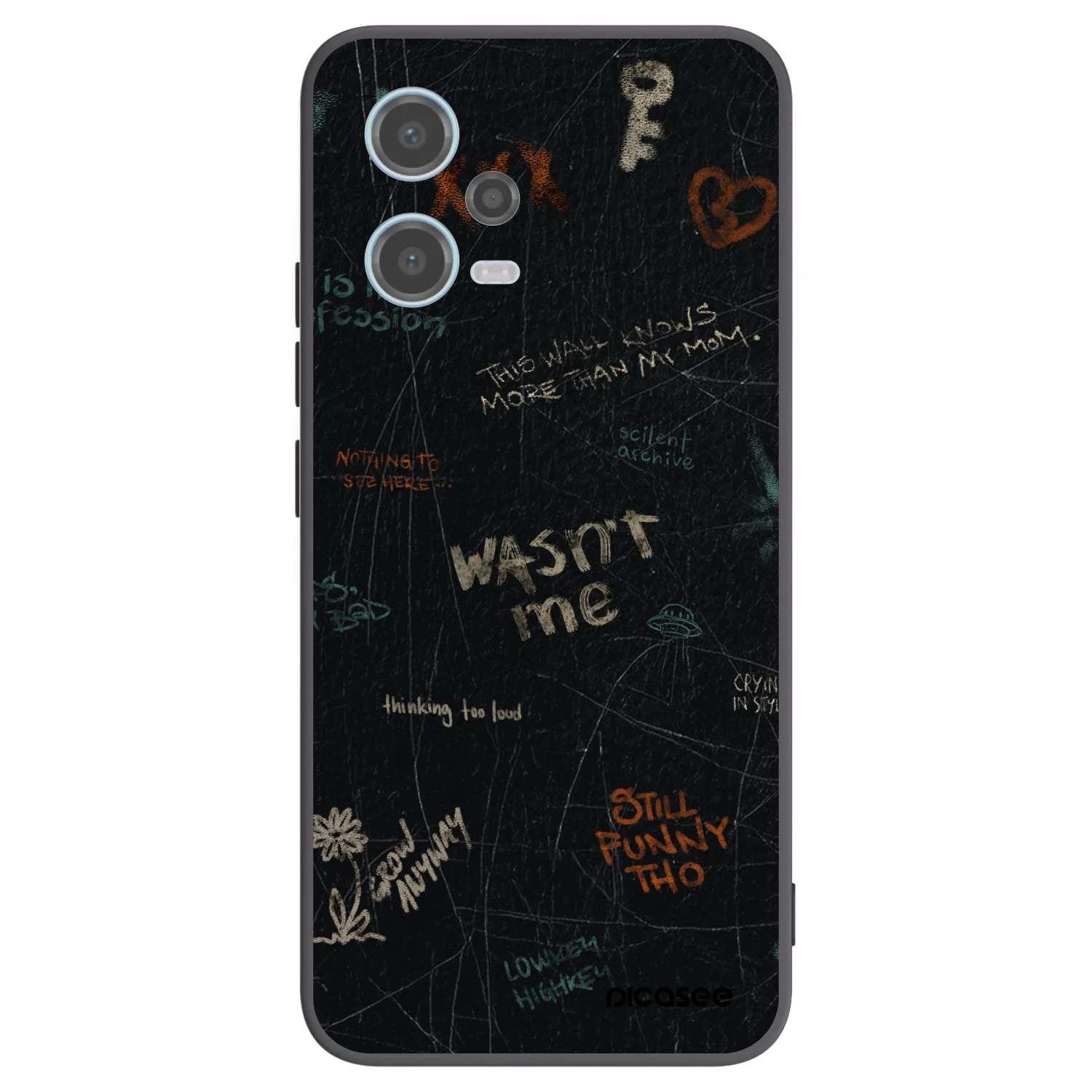 Picasee husă neagră din silicon pentru Xiaomi Redmi Note 12 5G - CONFESSION