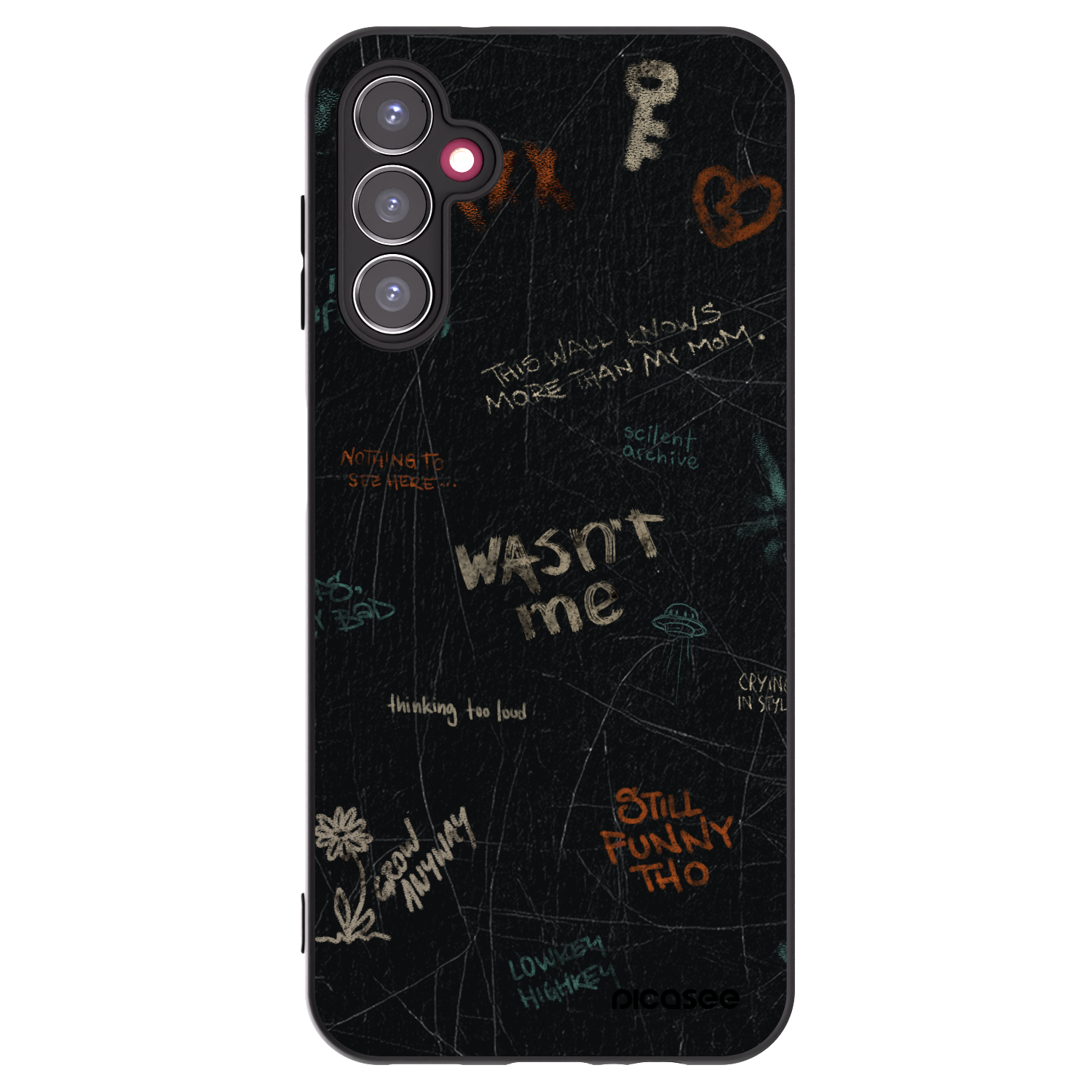 Picasee husă neagră din silicon pentru Samsung Galaxy A14 4G A145R - CONFESSION
