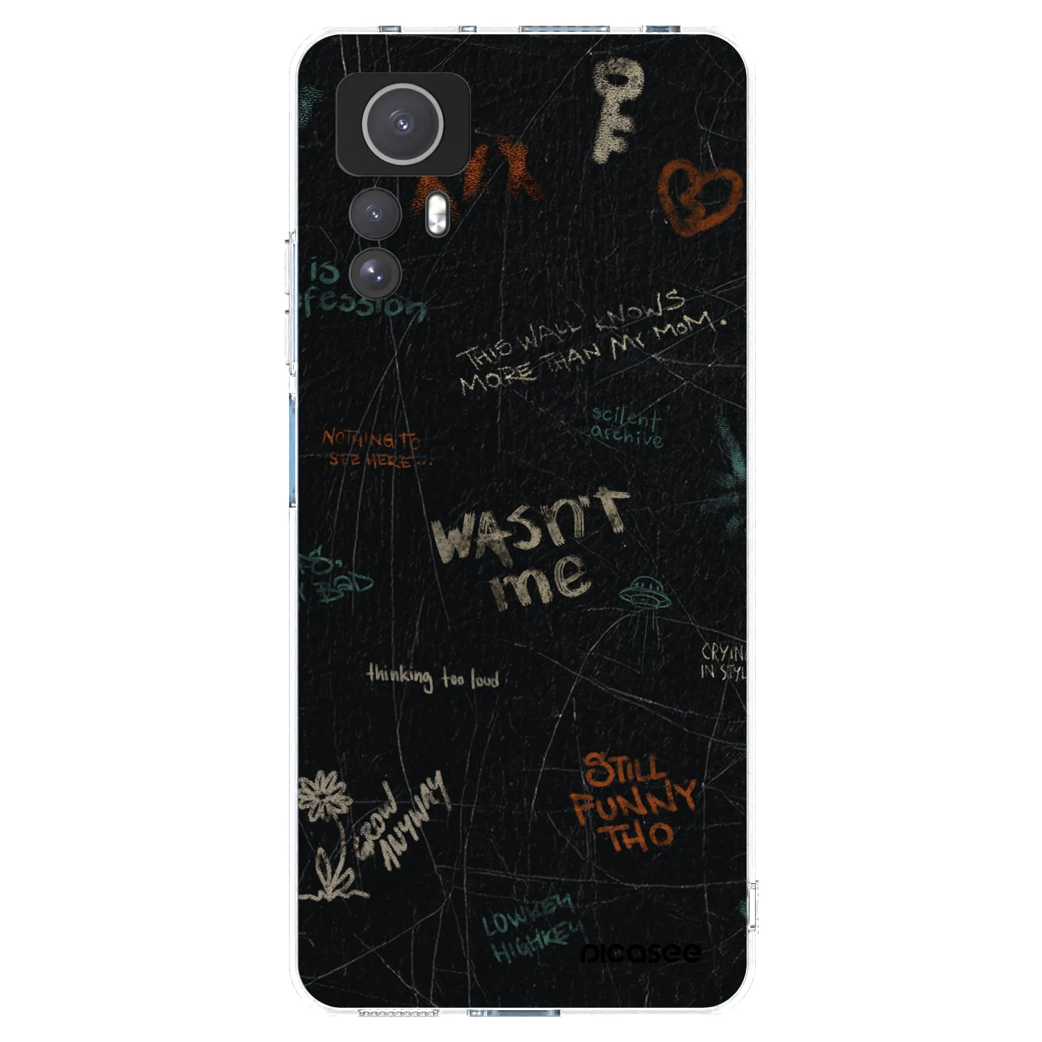 Picasee husă transparentă din silicon pentru Xiaomi Redmi Note 12S - CONFESSION