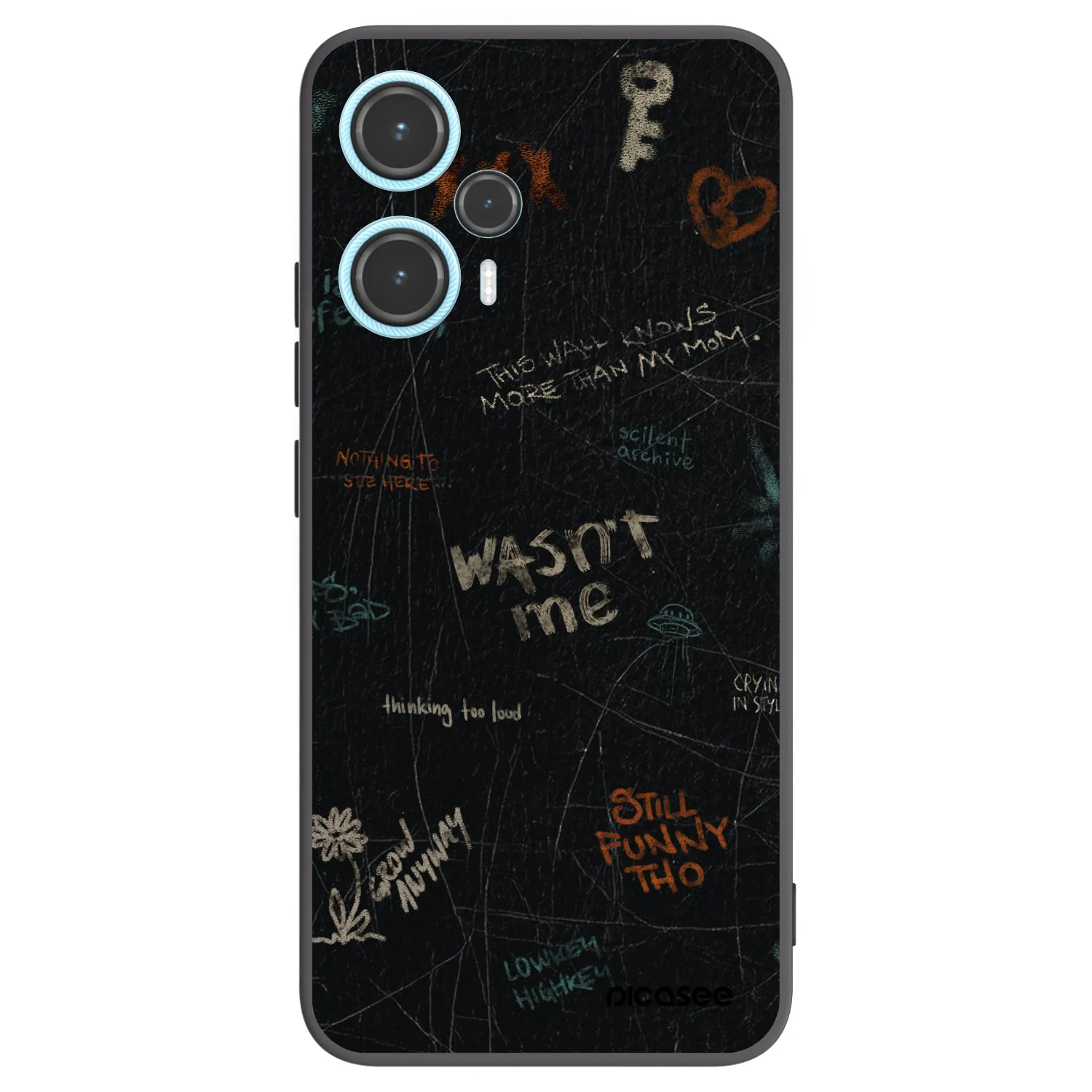 Picasee husă neagră din silicon pentru Xiaomi Poco F5 - CONFESSION