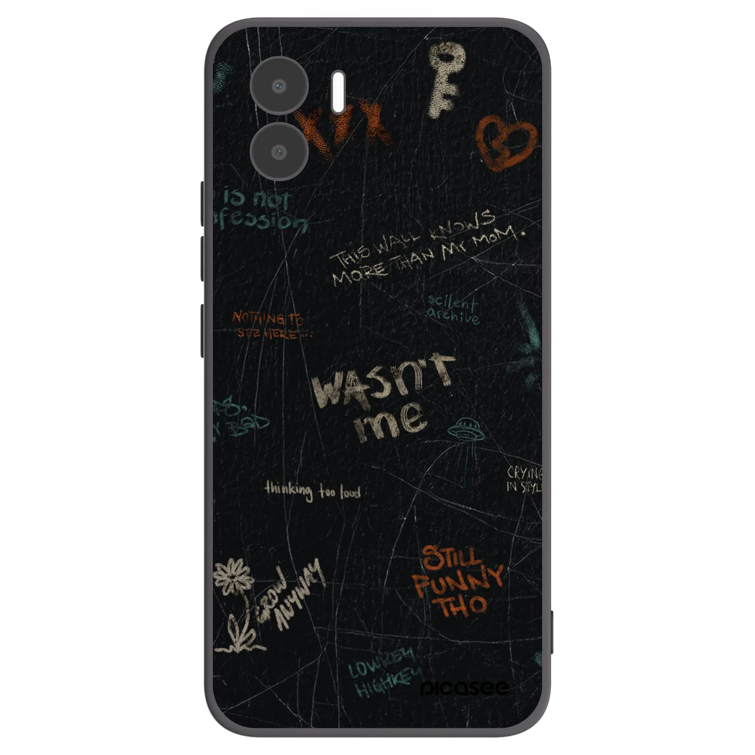 Picasee husă neagră din silicon pentru Xiaomi Redmi A2 - CONFESSION