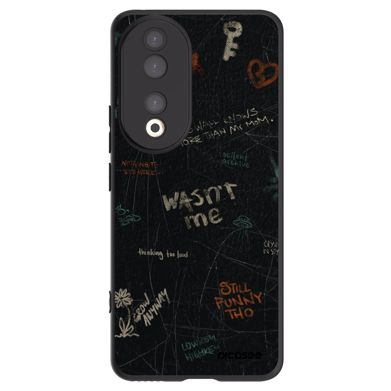 Picasee husă neagră din silicon pentru Honor 90 5G - CONFESSION