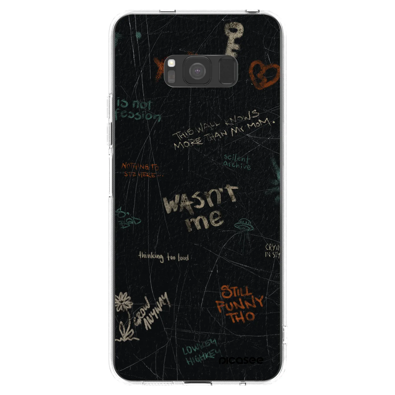 Picasee husă transparentă din silicon pentru Samsung Galaxy S8 G950F - CONFESSION