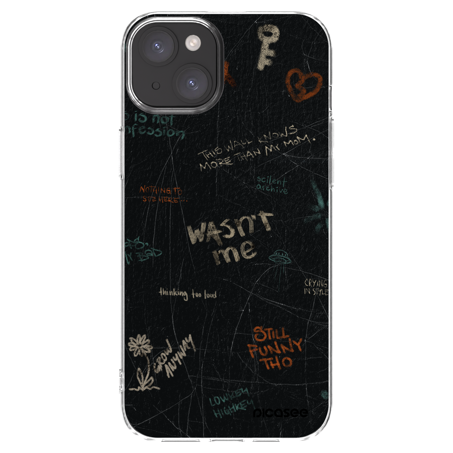 Picasee husă transparentă din silicon pentru Apple iPhone 15 Plus - CONFESSION