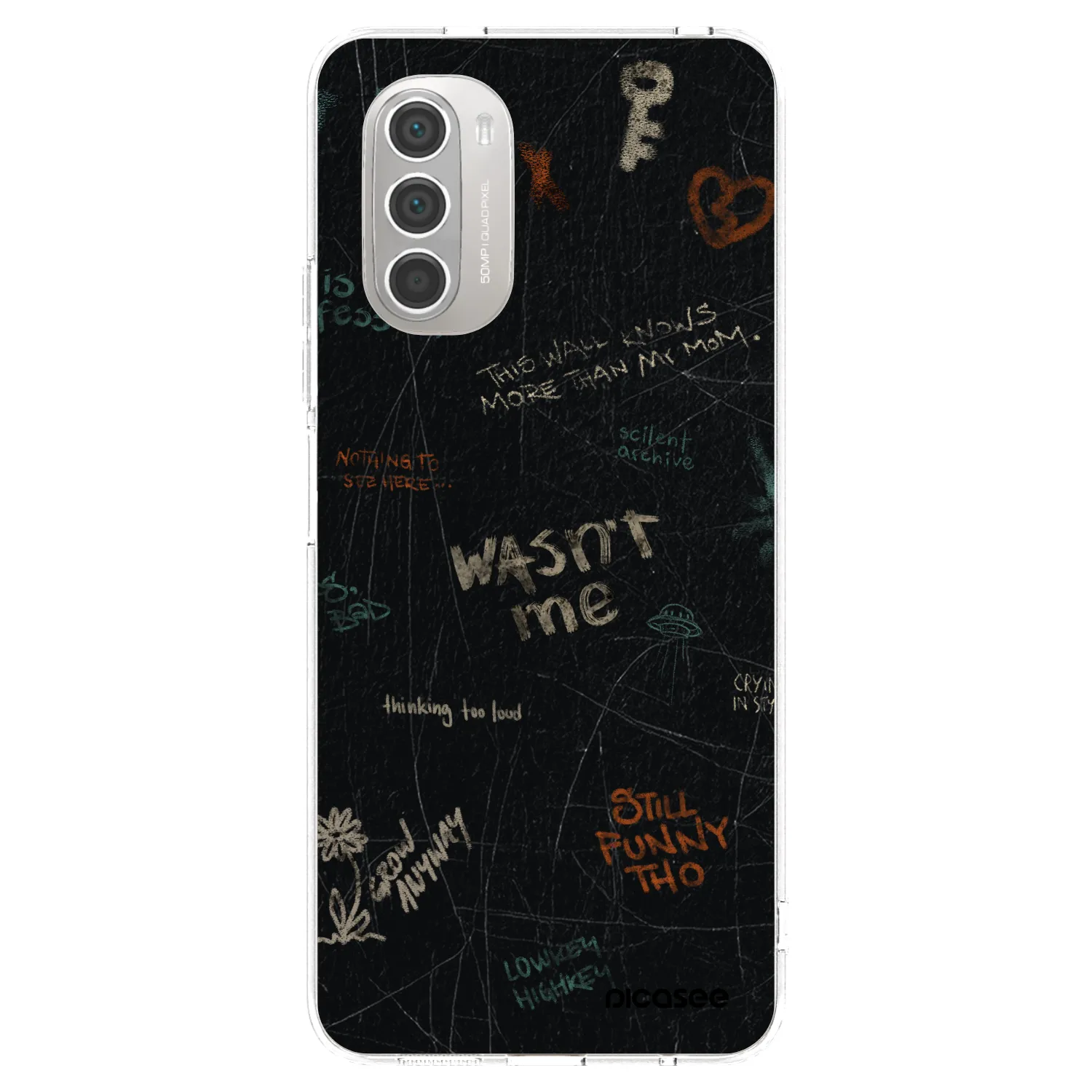 Picasee husă transparentă din silicon pentru Motorola Moto G51 - CONFESSION