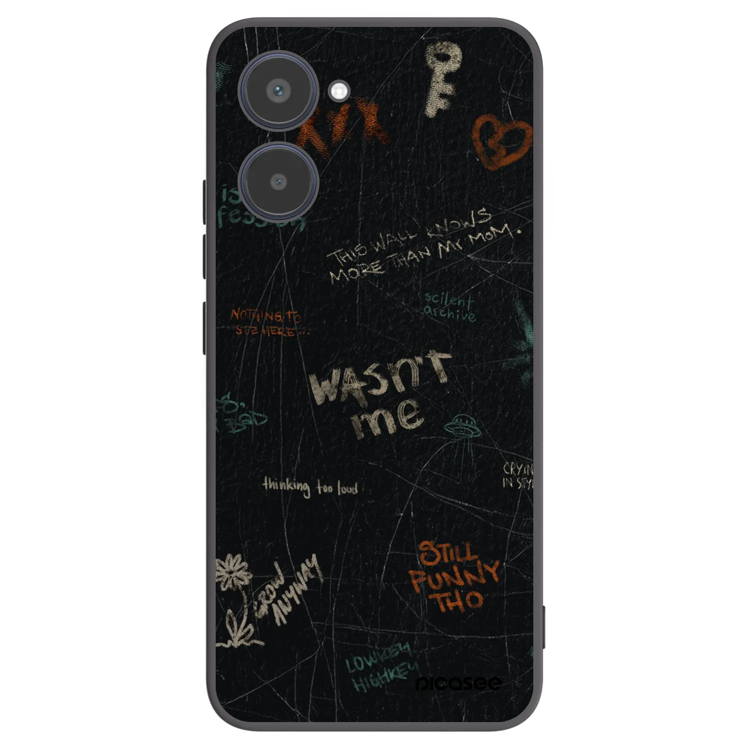 Picasee husă neagră din silicon pentru Realme 10 4G - CONFESSION