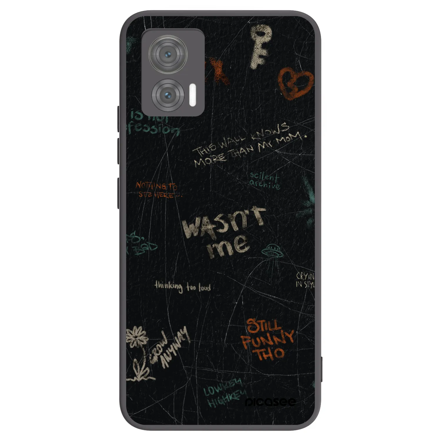 Picasee husă neagră din silicon pentru Motorola Edge 30 Neo - CONFESSION